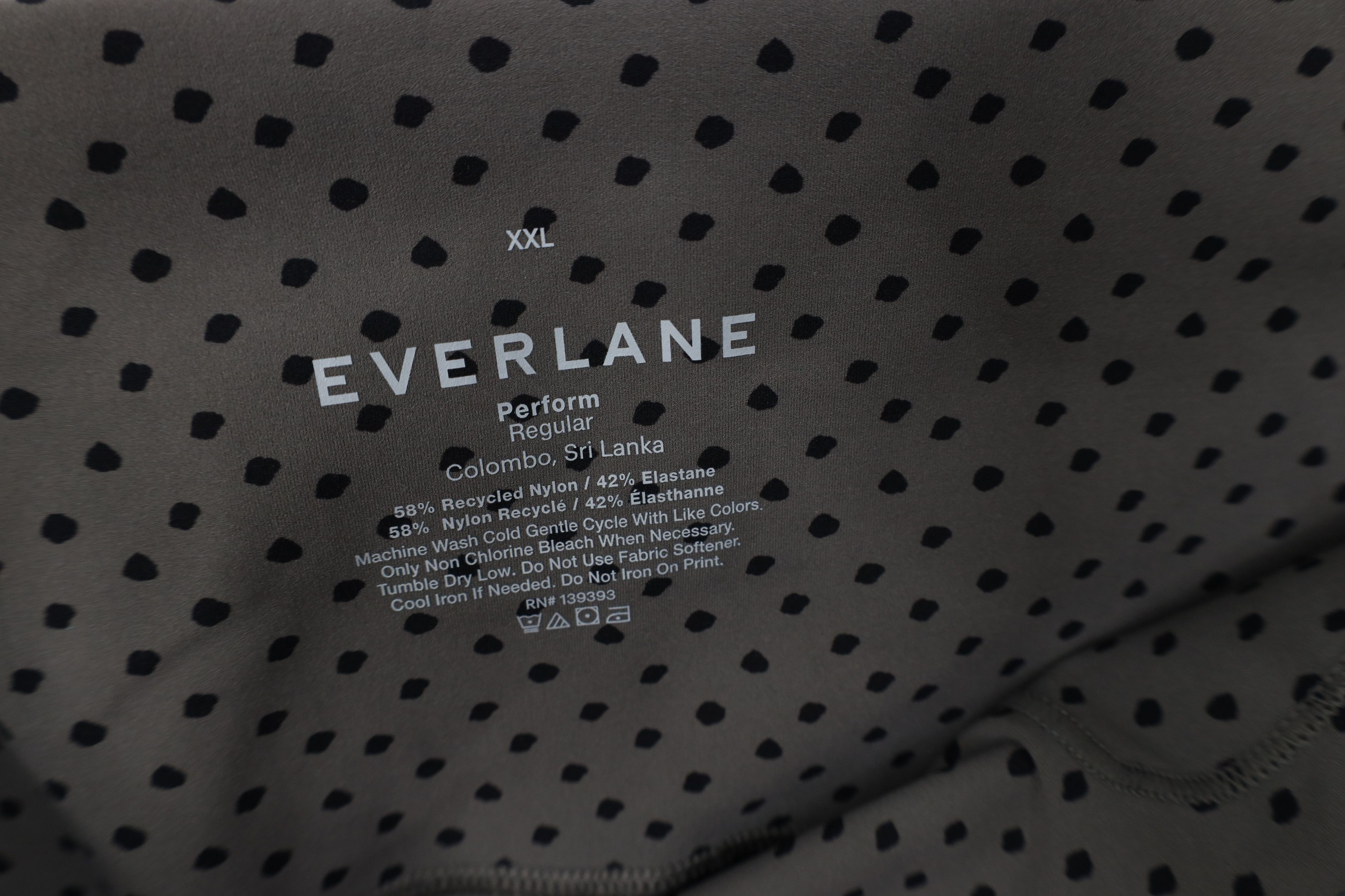 Everlane Everlane Regular Polka Dot Spandex Leggings Pants Gray Size 32" / US 10 / IT 46 - 5 Thumbnail