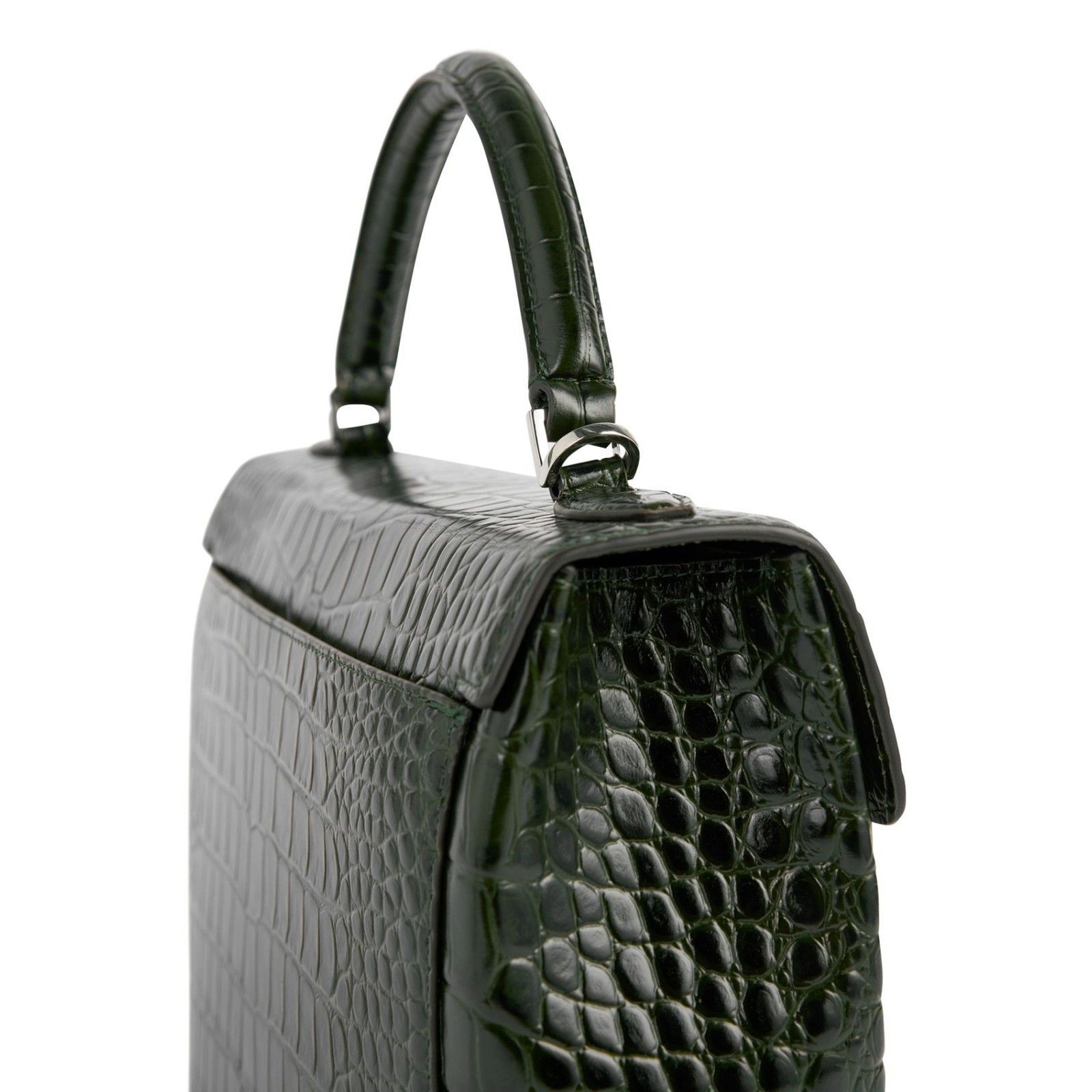 Toteme TOTEME Box Dark Green Top Handle Bag New & Authentic Size ONE SIZE - 3 Thumbnail