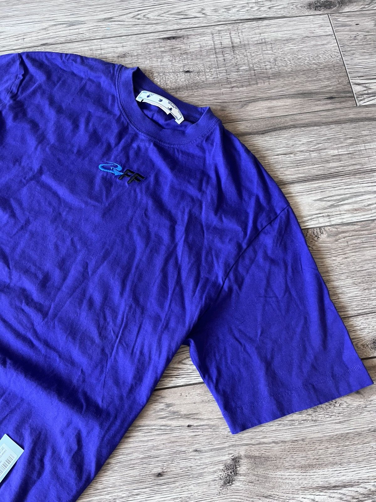 Off-White Off-White OWF Purple T-Shirt – New With Tags Size US M / EU 48-50 / 2 - 2 Thumbnail