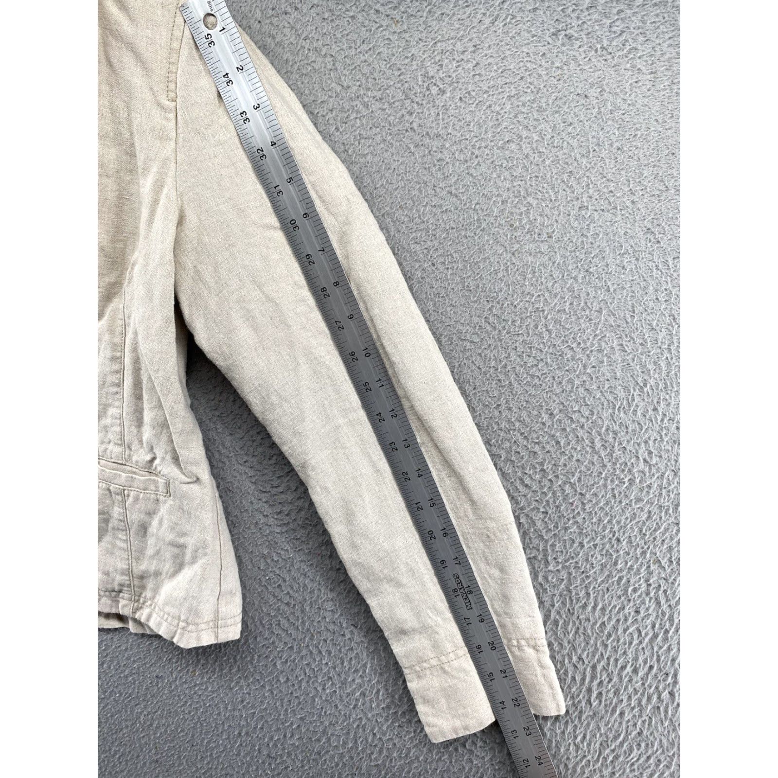 Vintage LL Bean Women's Blazer Linen Lined Beige Jacket Size 4 Outdoors Nature Size S / US 4 / IT 40 - 7 Thumbnail