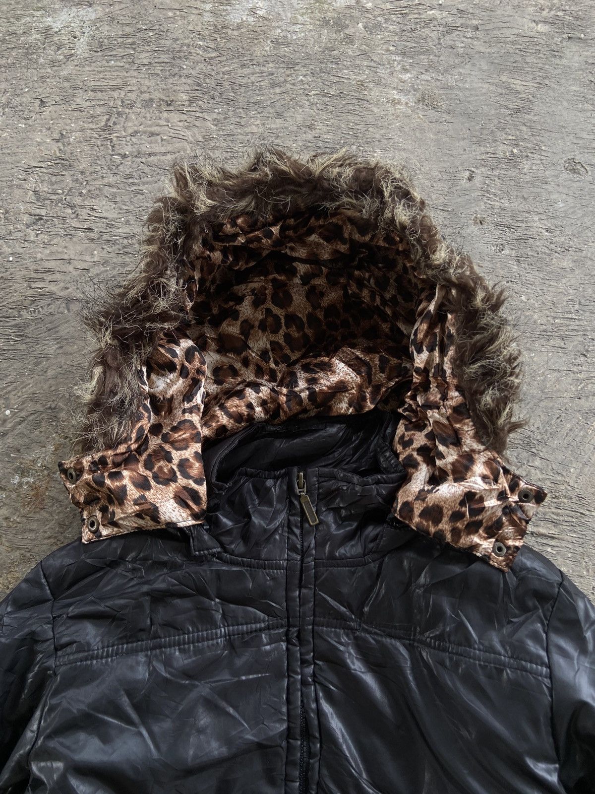 If Six Was Nine 2000s Cornflake - Vkei Apocalypse Style Bomber Fur Jacket Size M / US 6-8 / IT 42-44 - 4 Thumbnail