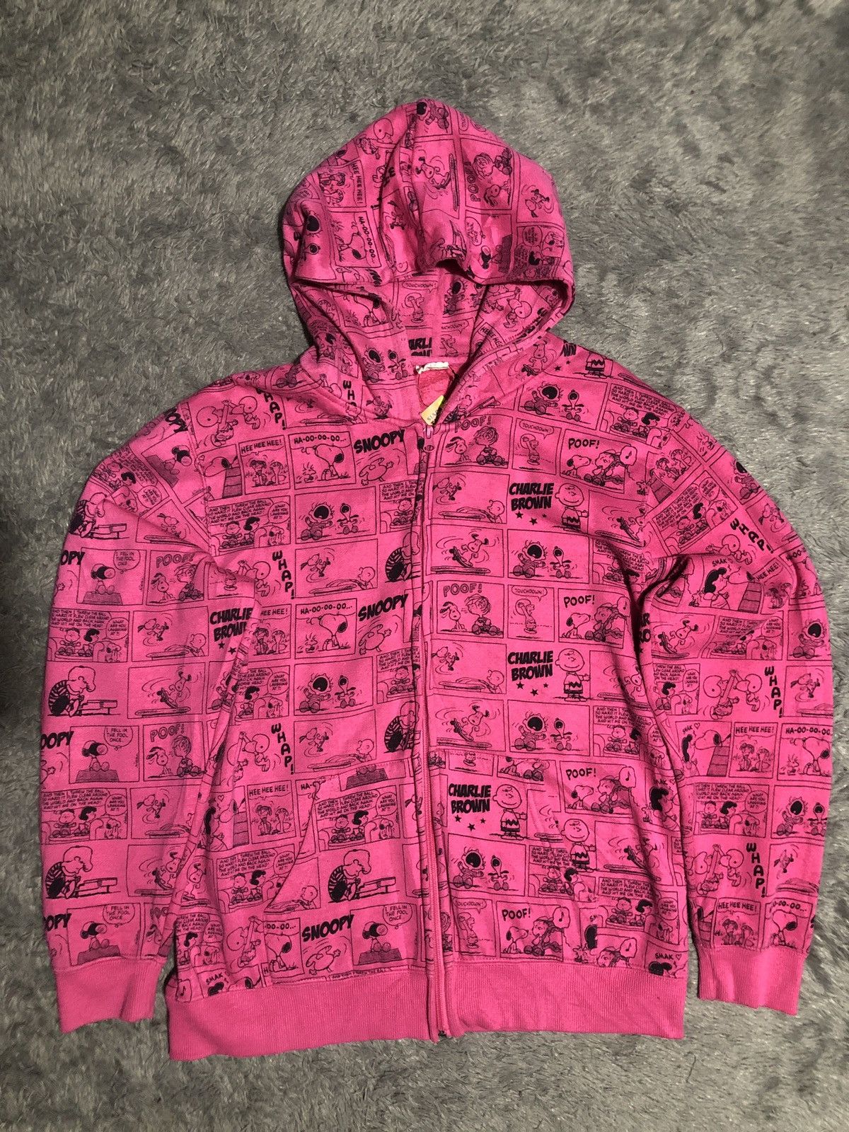 Cartoon Network × Peanuts Y2k hoodie snoopy comic full print Size L / US 10 / IT 46 - 1 Thumbnail