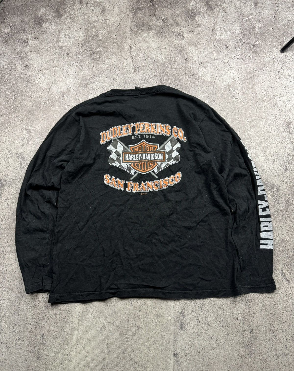Harley Davidson Vintage Harley Davidson Francisco 2002 distressed faded tee Size US L / EU 52-54 / 3 - 1 Thumbnail