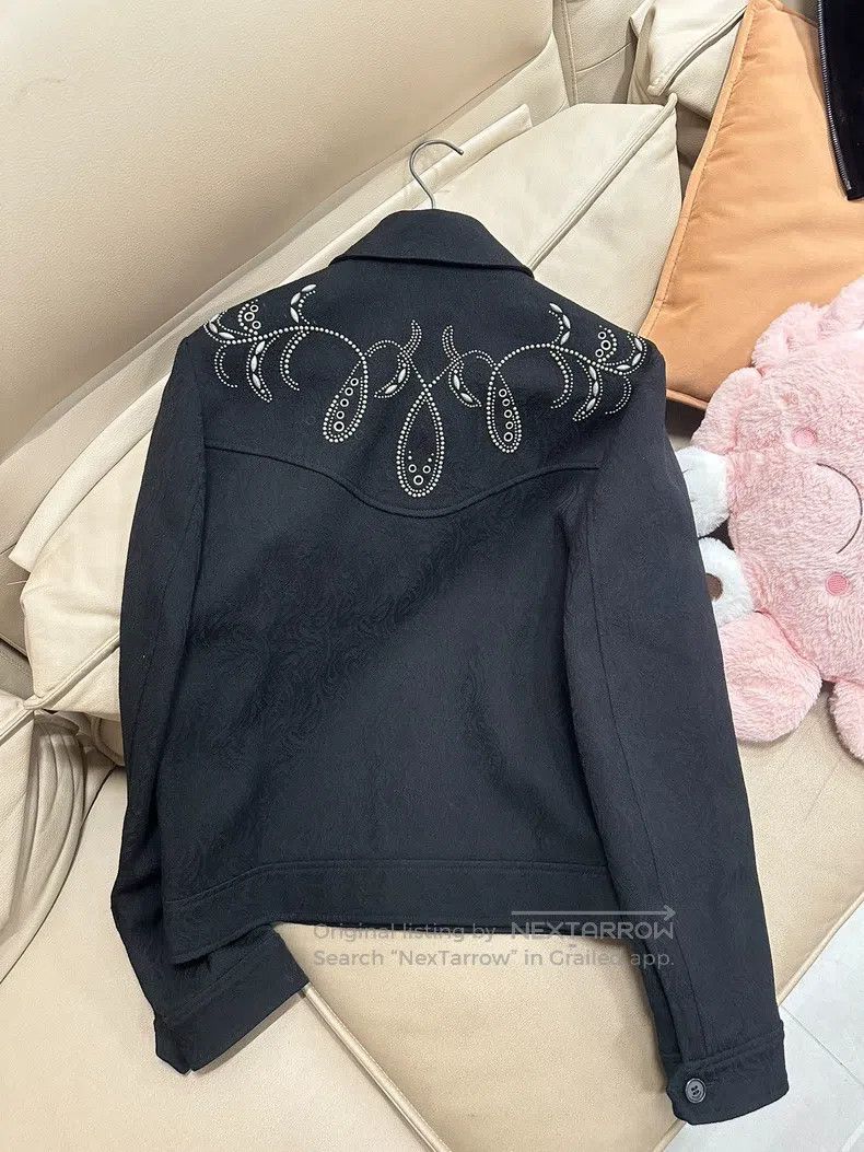 Saint Laurent Paris Saint Laurent Paris Dark jacquard beaded jacket Size US S / EU 44-46 / 1 - 3 Thumbnail
