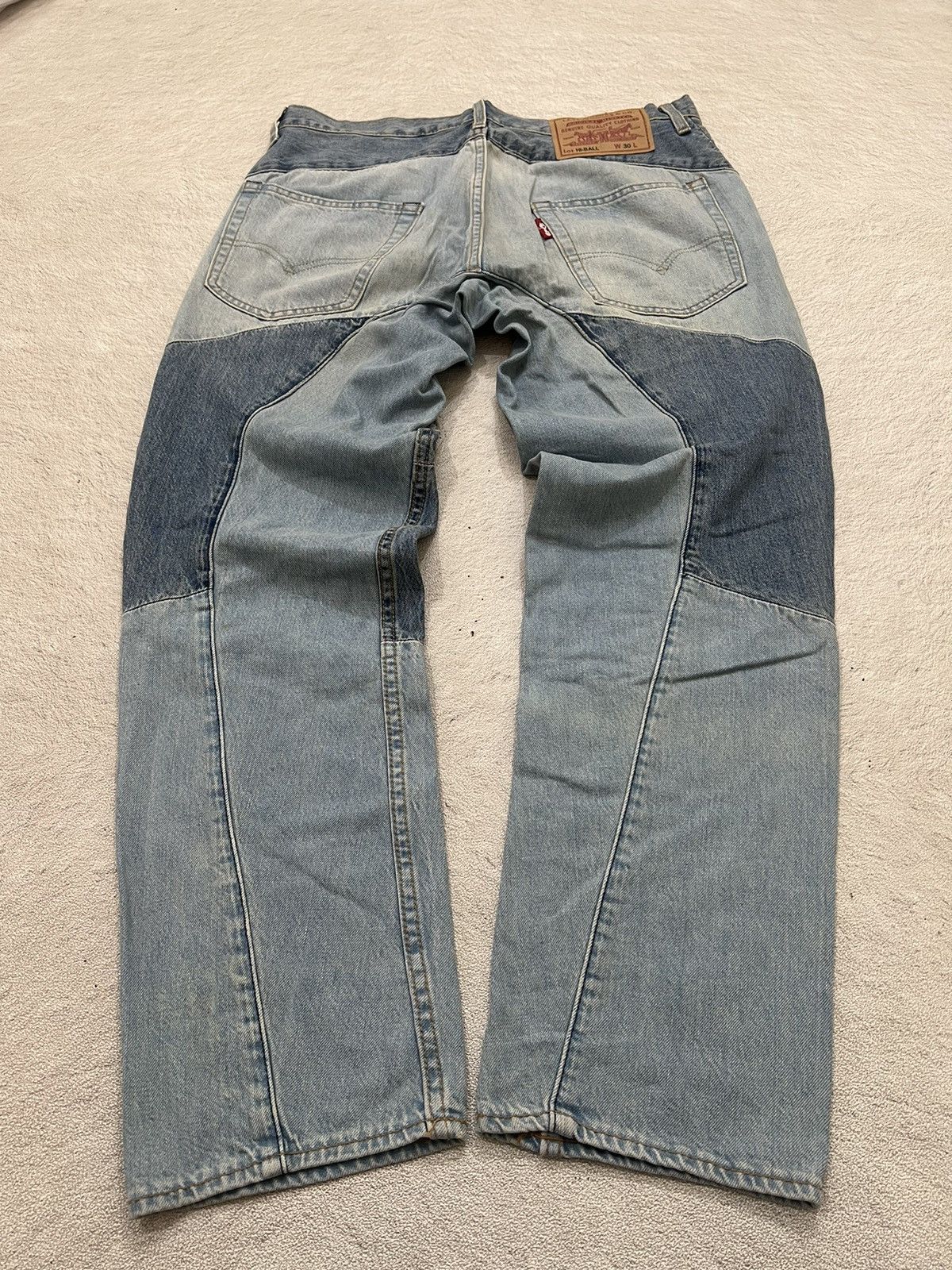 Hysteric Glamour × Undercover 2000s Levis Big E Twisted Panel Rebuild Jeans y2k Lgb Ifsix Size US 32 / EU 48 - 1 Thumbnail