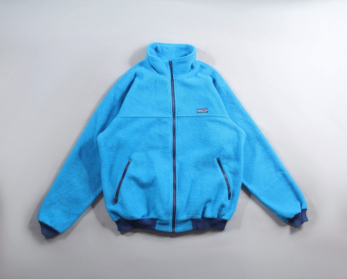 Patagonia Patagonia 90s USA Vintage Fleece Jacket Blue Outdoor L Size US L / EU 52-54 / 3 - 1 Thumbnail