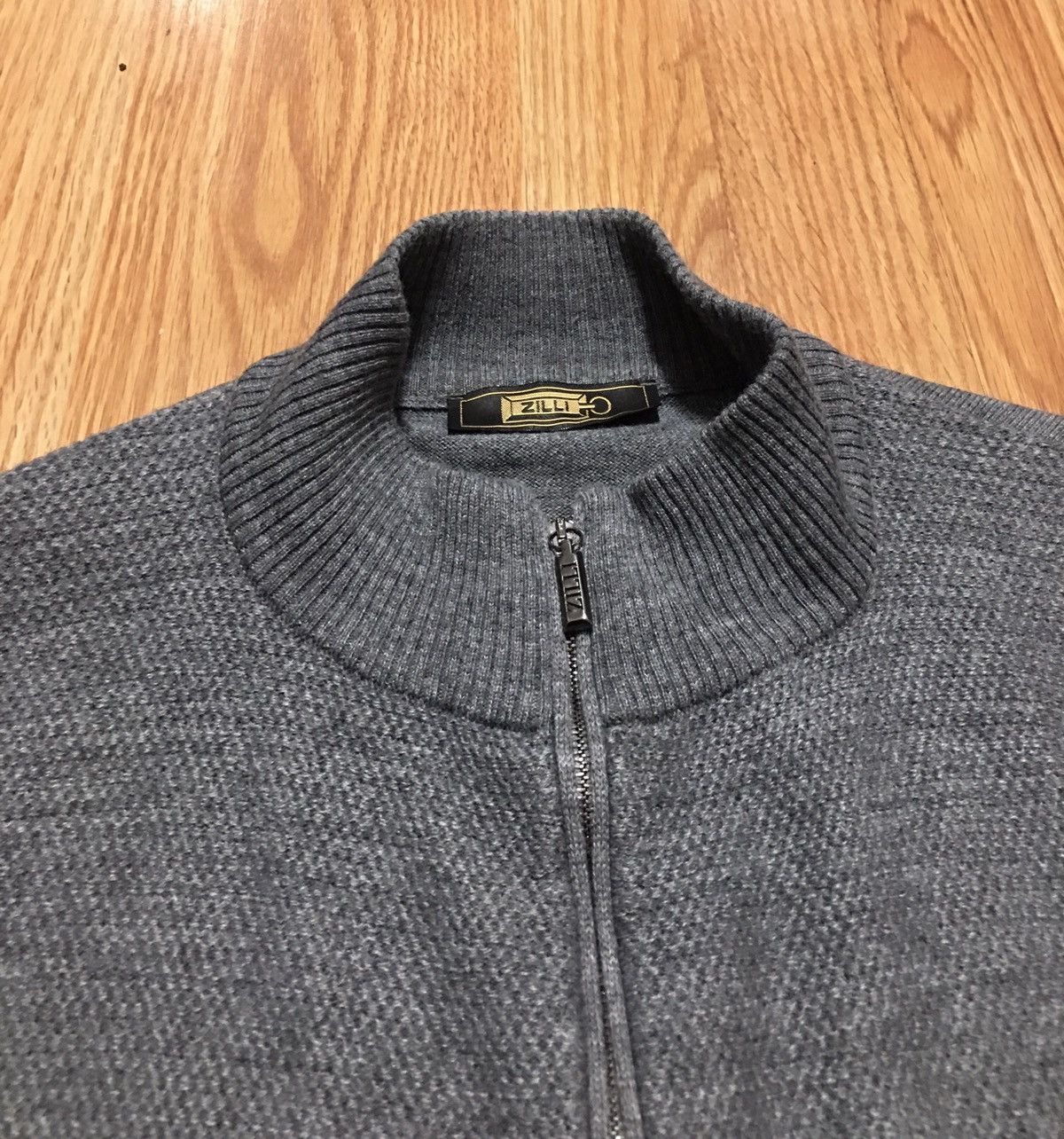 Zilli ZILLI Wool Zip Cardigan Mens Grey Sweater Size M Size US M / EU 48-50 / 2 - 2 Thumbnail