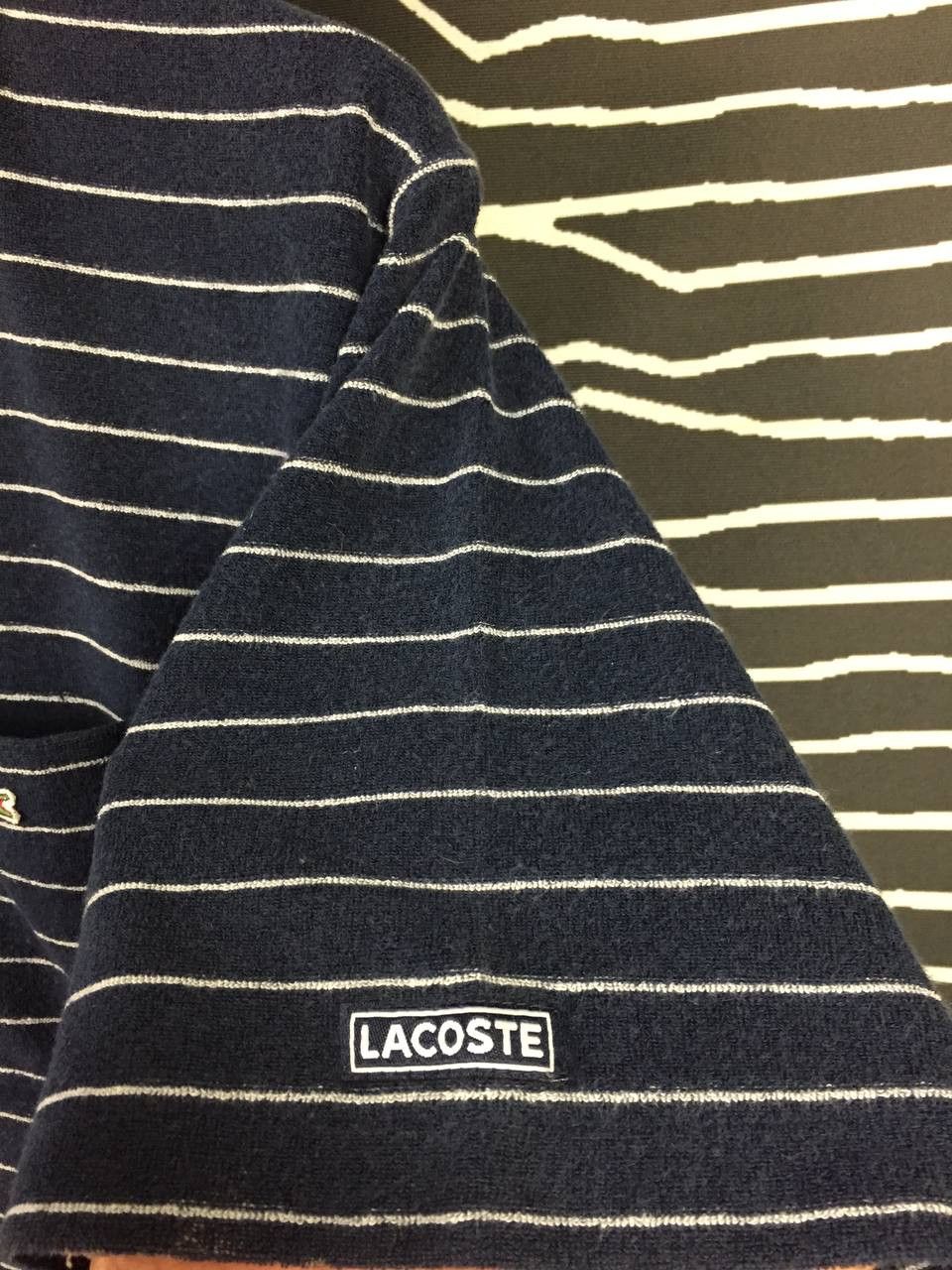 Lacoste Vtg Lacoste Small Logo Made In Japan Striped Pocket Tee Size US L / EU 52-54 / 3 - 7 Thumbnail
