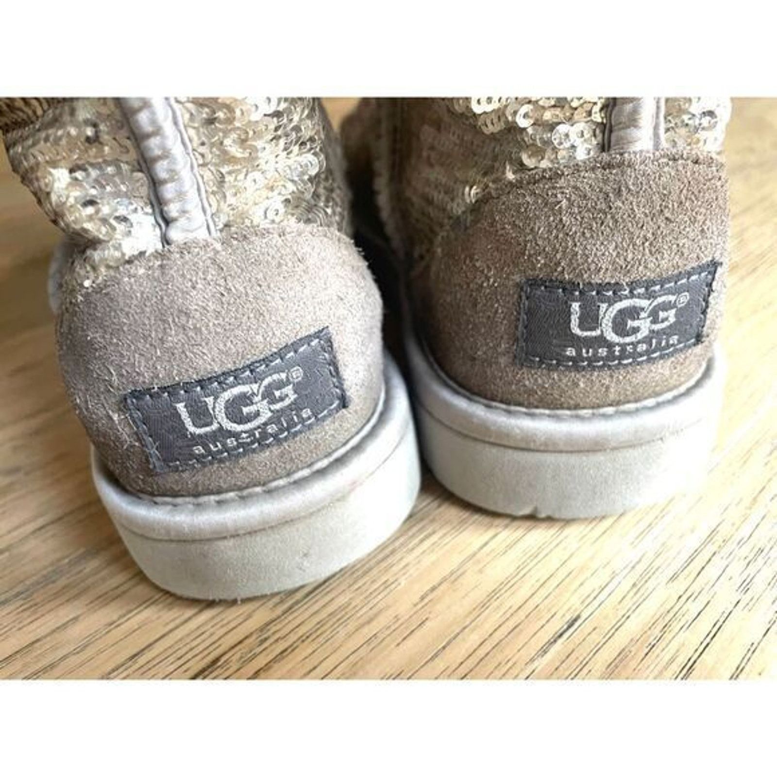Ugg UGG Australia Cosmos Sequin Silver Gold Short Boots SIZE 9 Size US 9 / IT 39 - 6 Thumbnail