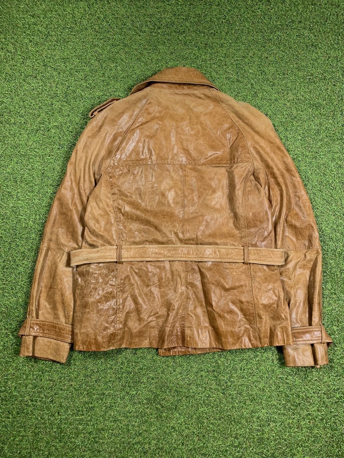 Leather Vintage Y2K Leather jacket streetwear style size L Size L / US 10 / IT 46 - 6 Thumbnail