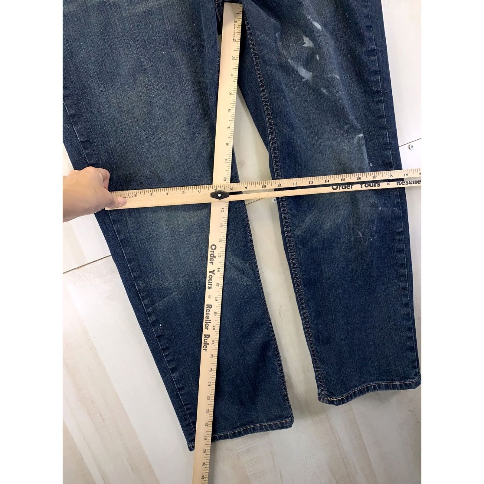 Levi's Levi’s 541 Jeans Distressed Denim Cotton Blend 38x29 5-Pocket Regular Mens Blue Vintage No XS? Size US 38 / EU 54 - 4 Thumbnail