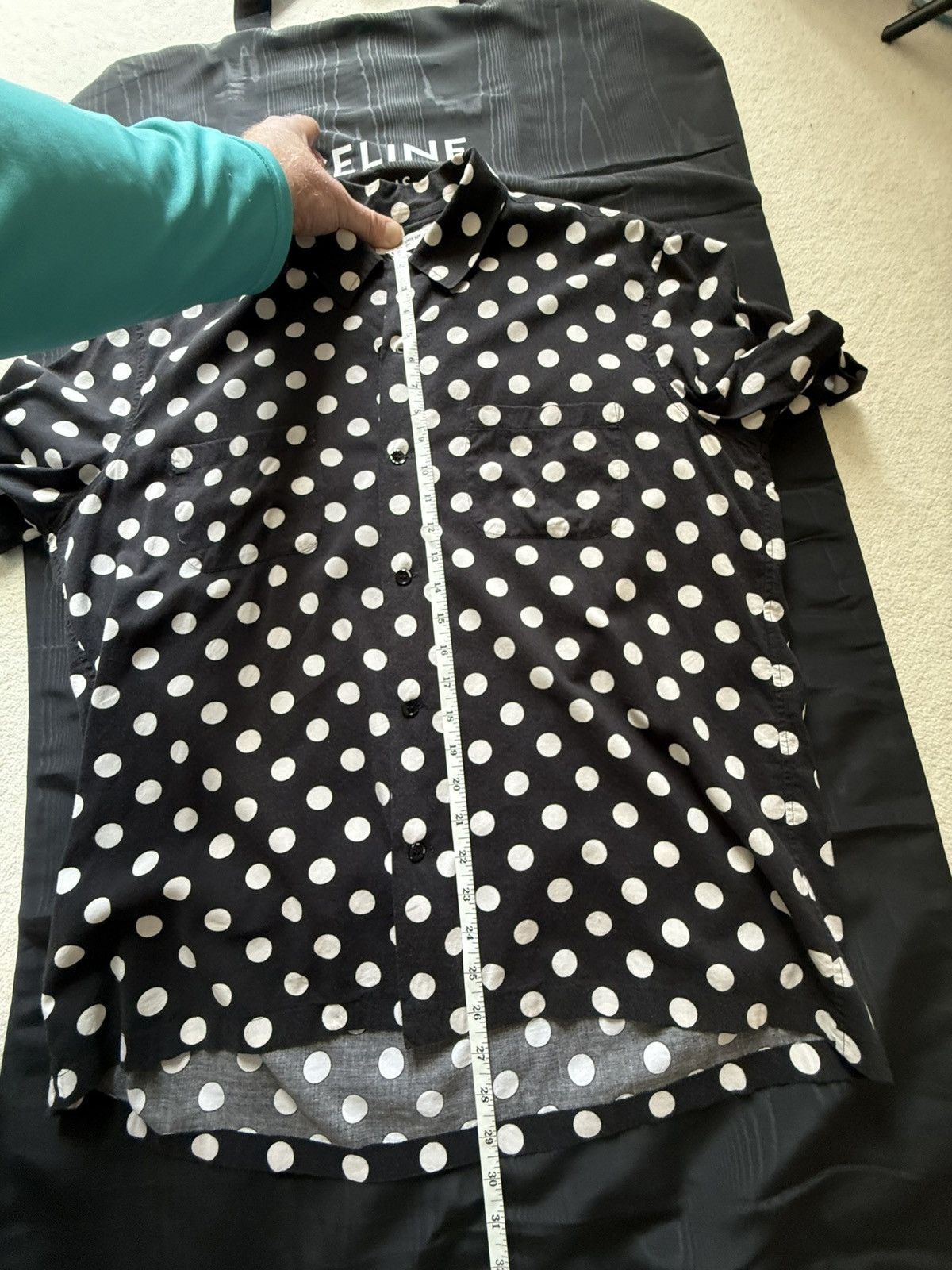 Saint Laurent Paris SS16 Saint Laurent polka dot Hawaiian shirt Hedi Slimane 40 Size US L / EU 52-54 / 3 - 5 Thumbnail