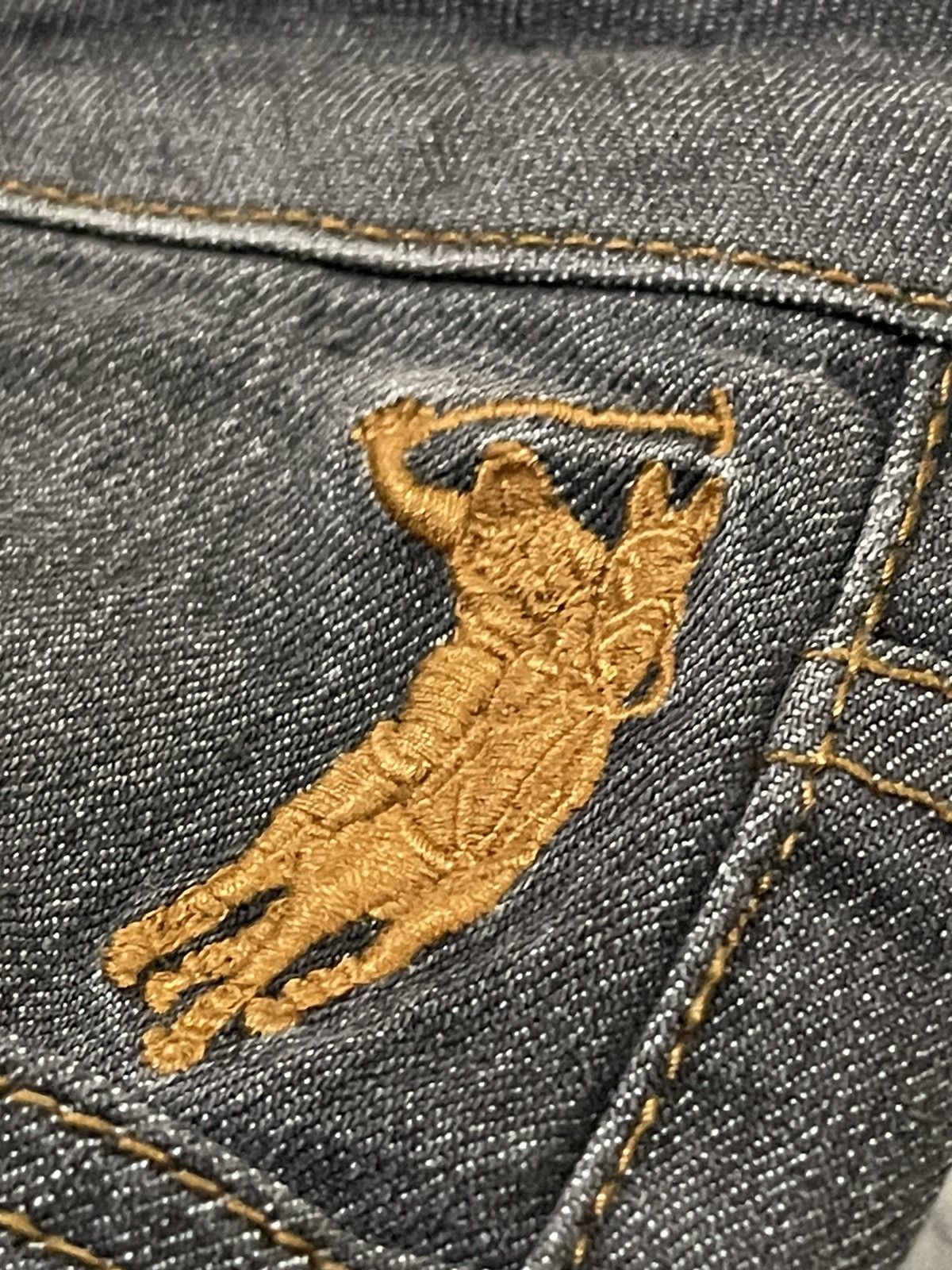 Polo Ralph Lauren POLO Straight Fit Jeans Embroidered Pocket Logo Denim Size US 31 - 5 Thumbnail