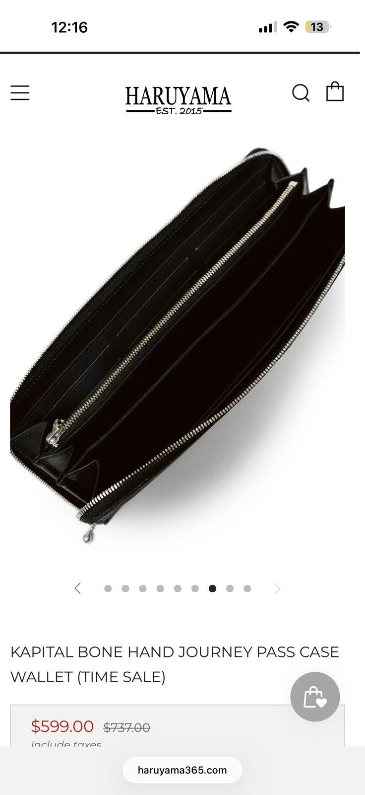 Kapital KAPITAL BONE HAND JOURNEY PASS CASE WALLET Size ONE SIZE - 6 Thumbnail