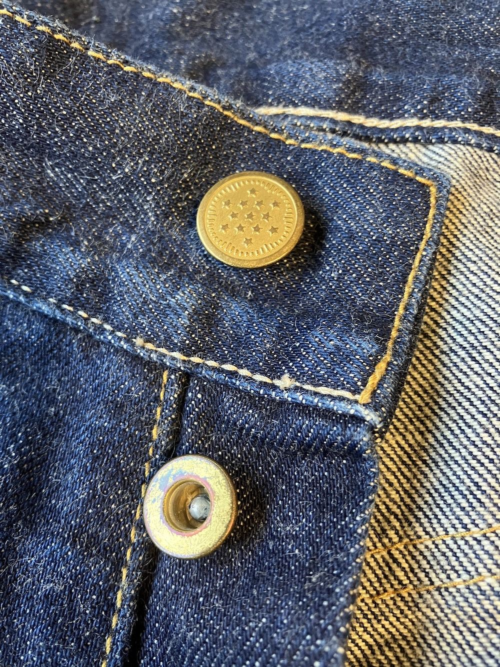 Japanese Brand GANGSTER VILLE “IronCross” W31 x L32 Slim fit Selvedge Denim Size US 31 - 7 Thumbnail