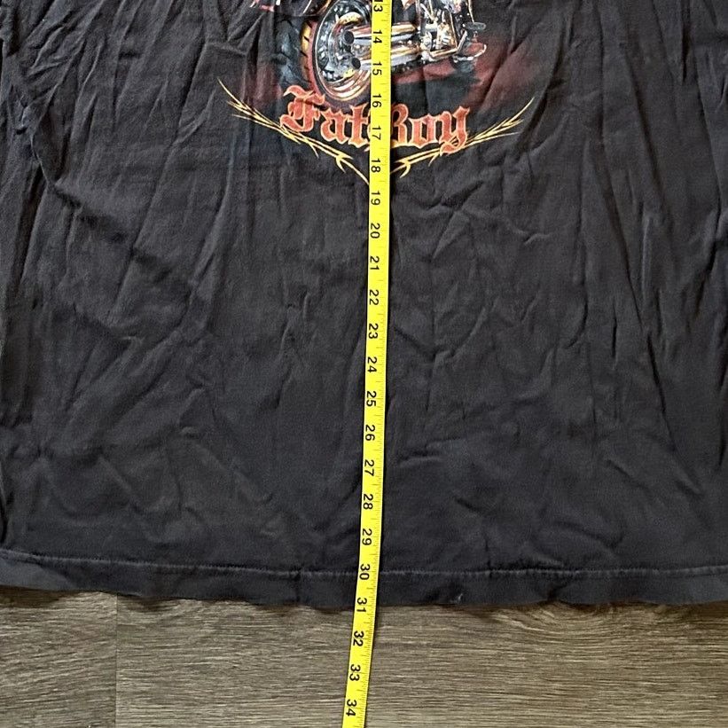 Harley Davidson Vtg Brown Harley Davidson Fat Boy shirt Size US XXL / EU 58 / 5 - 5 Thumbnail