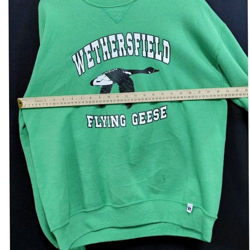 Russell Athletic VINTAGE Russell Athletic Sweatshirt Green XL Made in USA Knit Men Graphic Print Warmth Size US XL / EU 56 / 4 - 7 Thumbnail