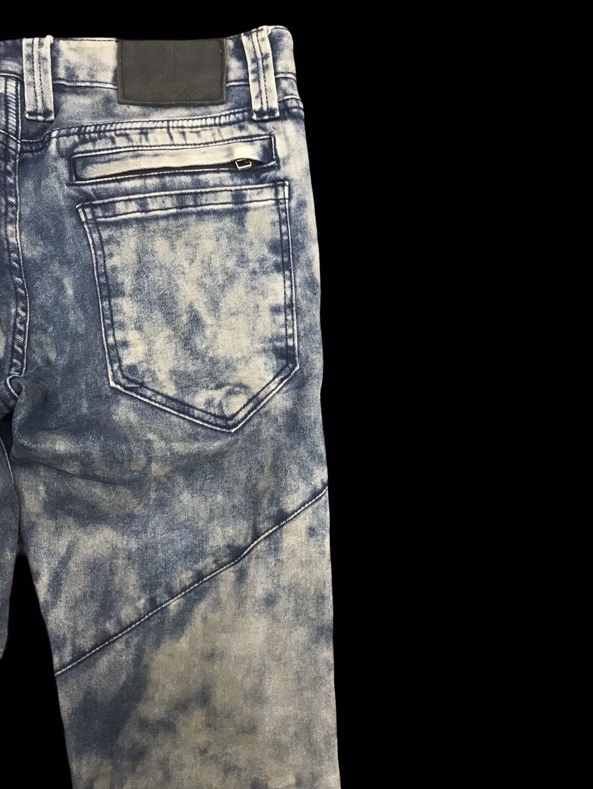 Japanese Brand × NO ID 💥ARCHIVAL💥NO ID ACID WASH BIKER PANT F172 Size US 32 / EU 48 - 14 Thumbnail