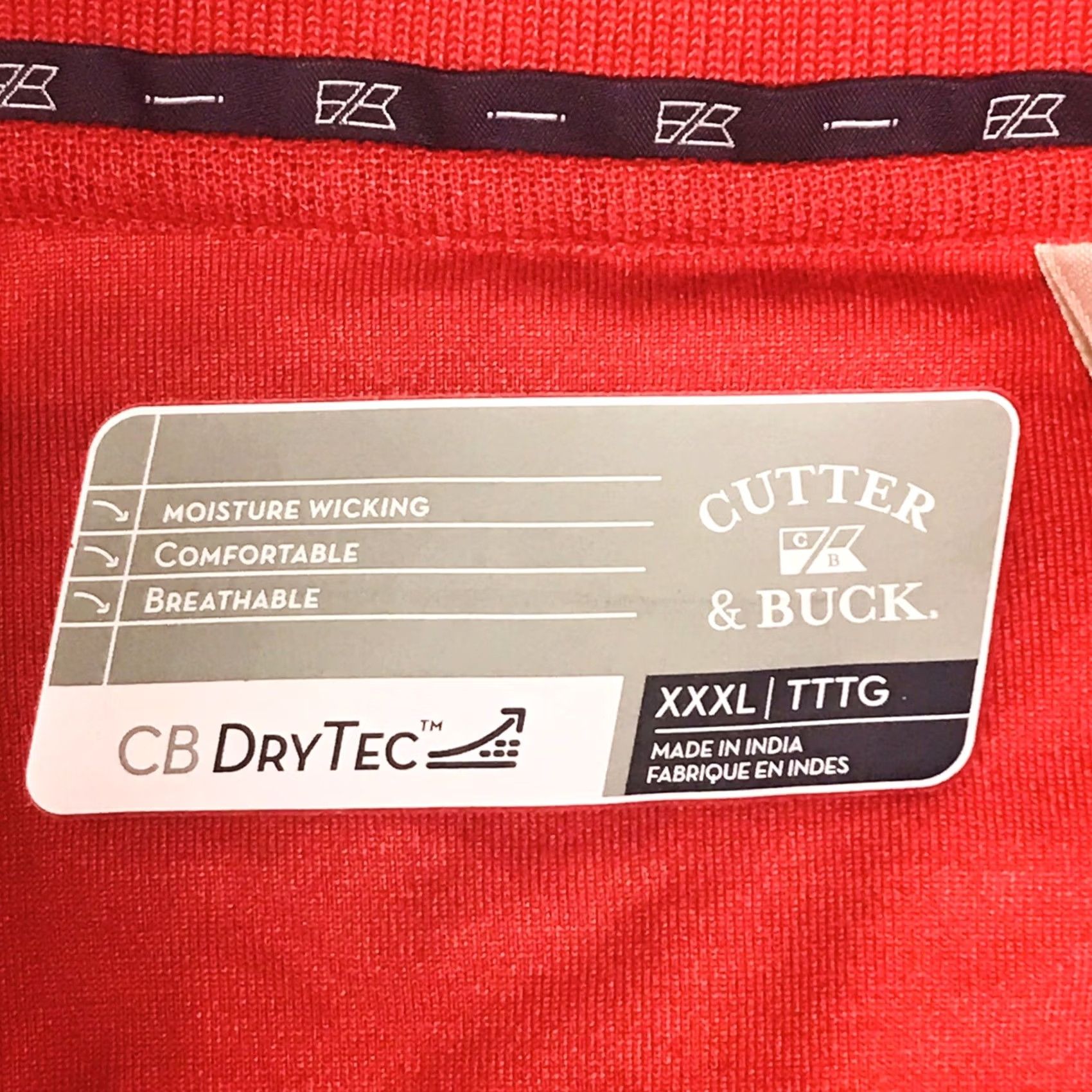 Cutter & Buck Cutter & Buck Men Red Corvette Embroidered Performance DryTec Polo Shirt 3XL Size US XXL / EU 58 / 5 - 2 Thumbnail