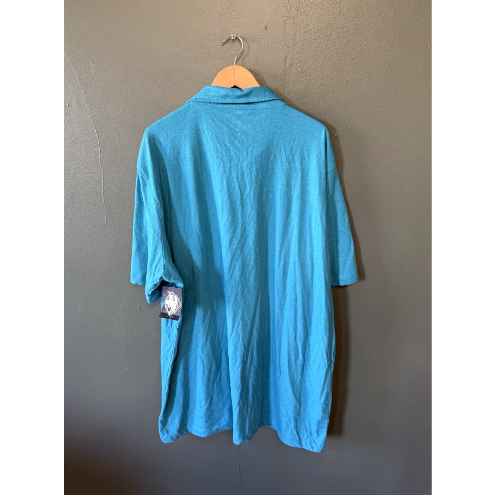 Vintage St. John's Bay Polo Shirt Men Blue Short Sleeve 3XL Tall Big & Tall Size US XXL / EU 58 / 5 - 2 Thumbnail