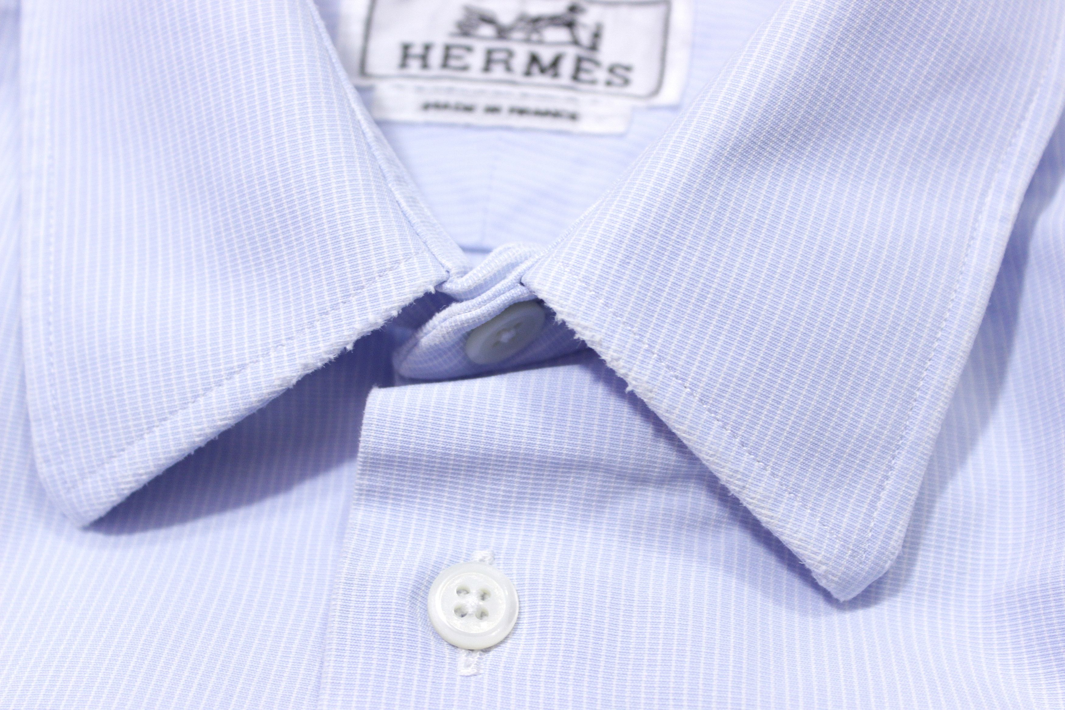 Hermes Striped Dress Shirt 40 Size Size US M / EU 48-50 / 2 - 8 Thumbnail