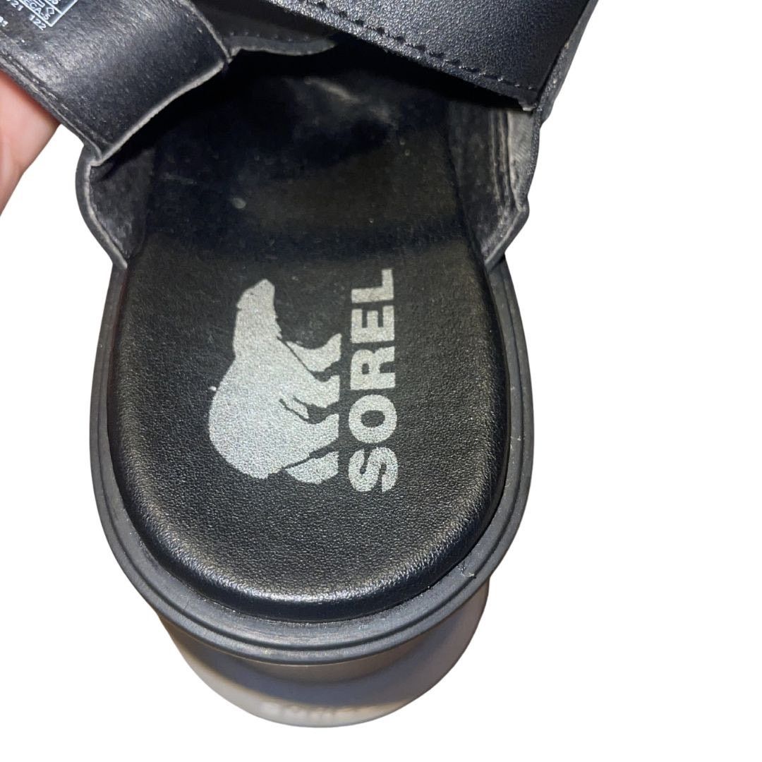 SOREL Joanie III Slingback Platform Wedge Leather Sandal 8 Shoes Size US 8 / IT 38 - 4 Thumbnail