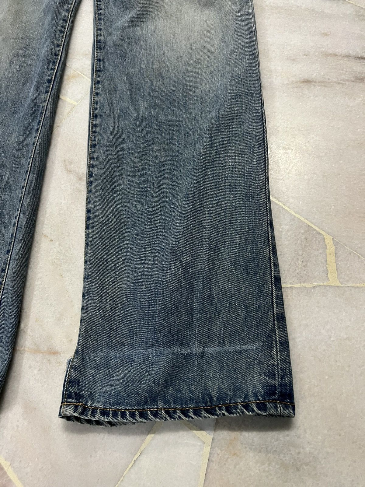 Edwin 💥Baggy💥Vintage Edwin 505 Distressed Selvedge Faded Jean Size US 32 / EU 48 - 5 Thumbnail