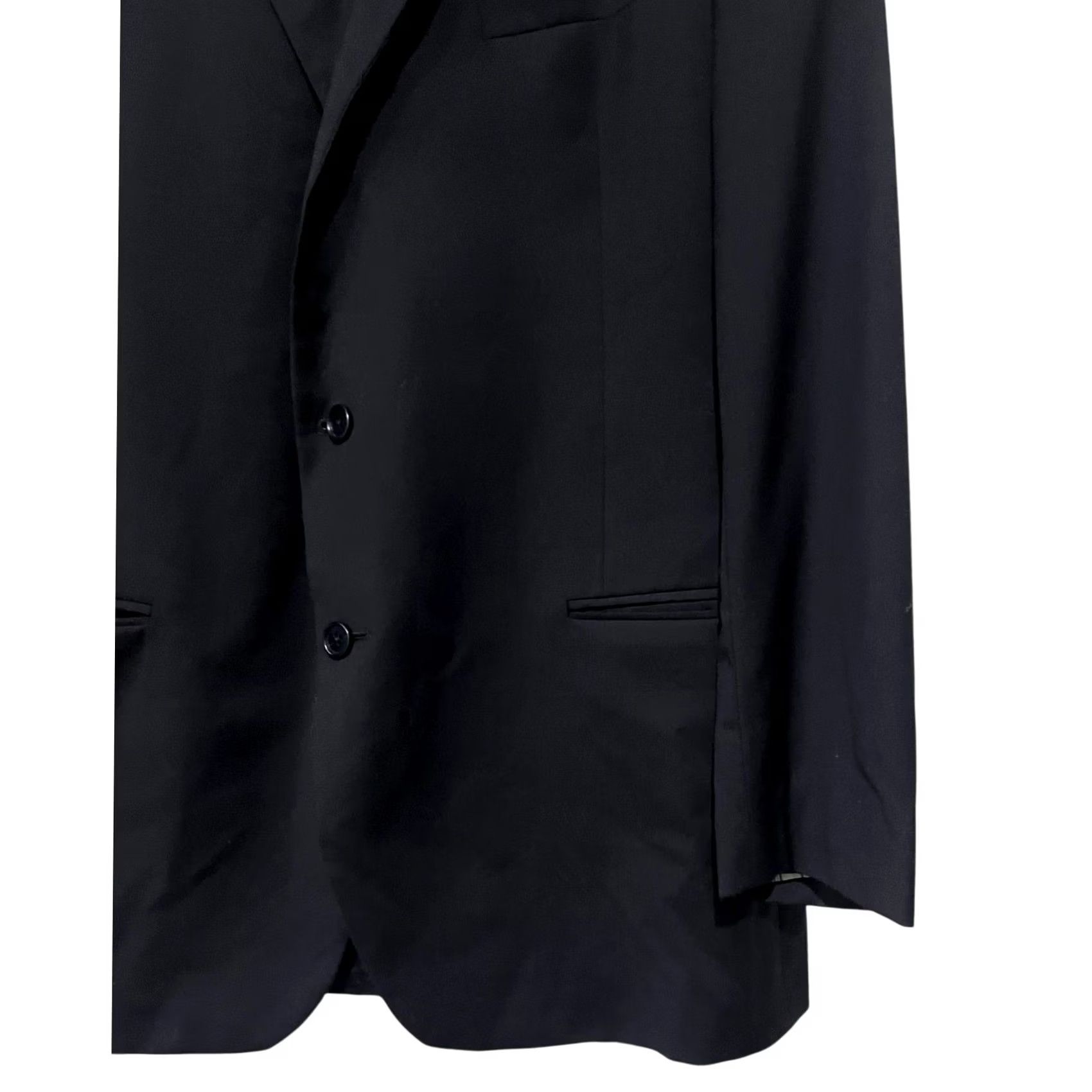 Brooks Brothers Brooks Brothers 1818 Fitzgerald Blazer Mens 46L Dark Navy Wool Two-Button Two Button Suit Jacket Biz/Cocktail/Travel Vintage? No - Black? Size 46R - 2 Thumbnail
