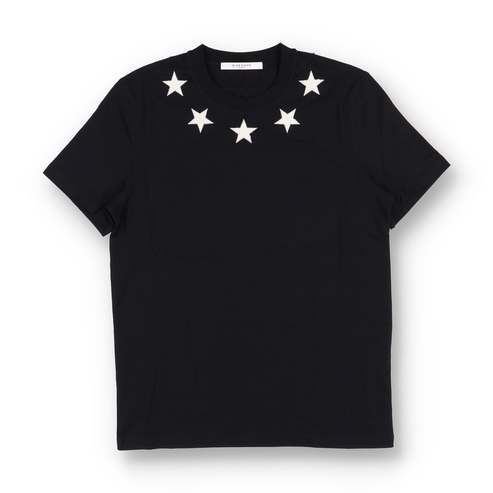 Givenchy Black and White Felt Stars T-Shirt Size US M / EU 48-50 / 2 - 1 Thumbnail