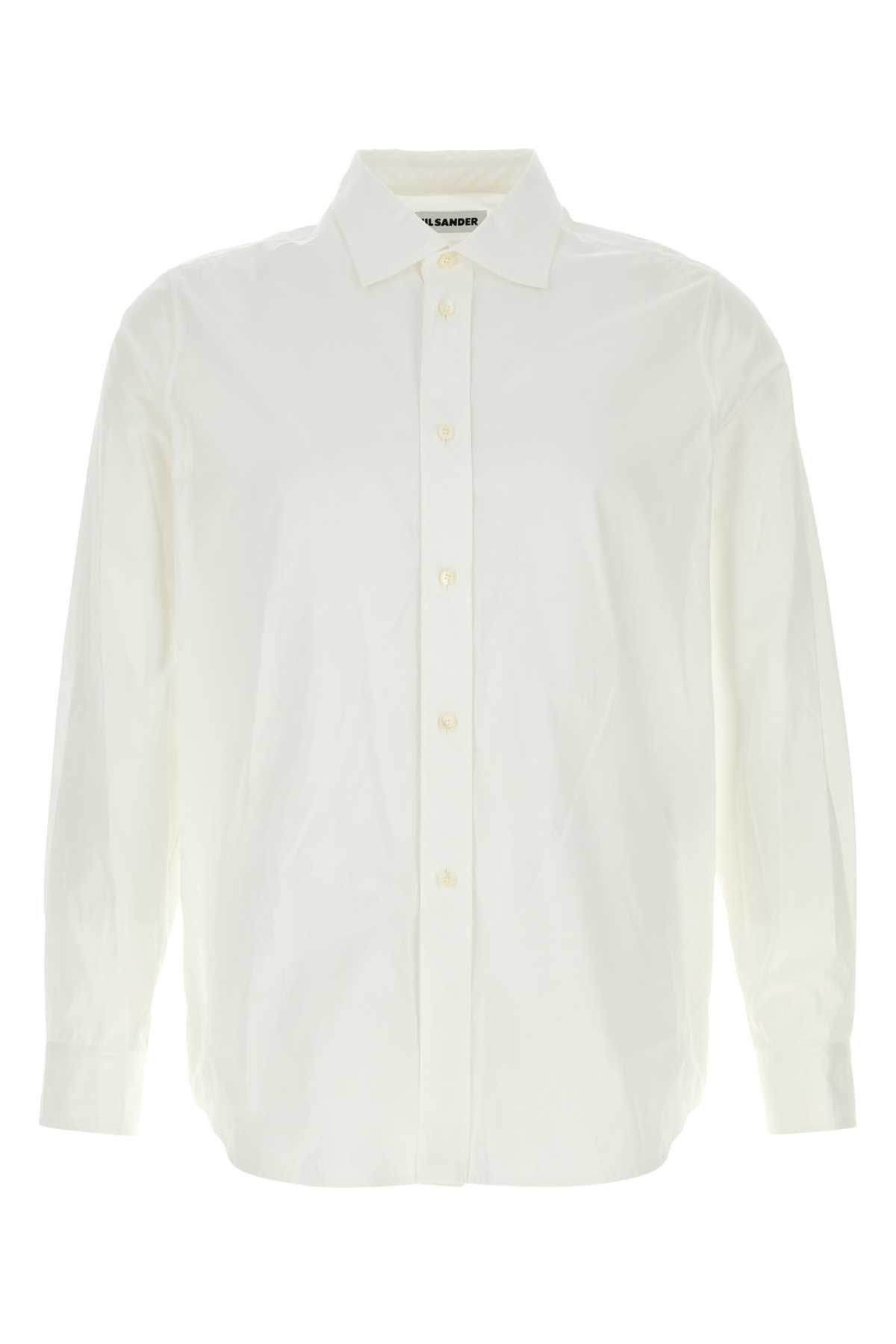 Jil Sander White Poplin Shirt Size US XXS / EU 40 - 1 Thumbnail