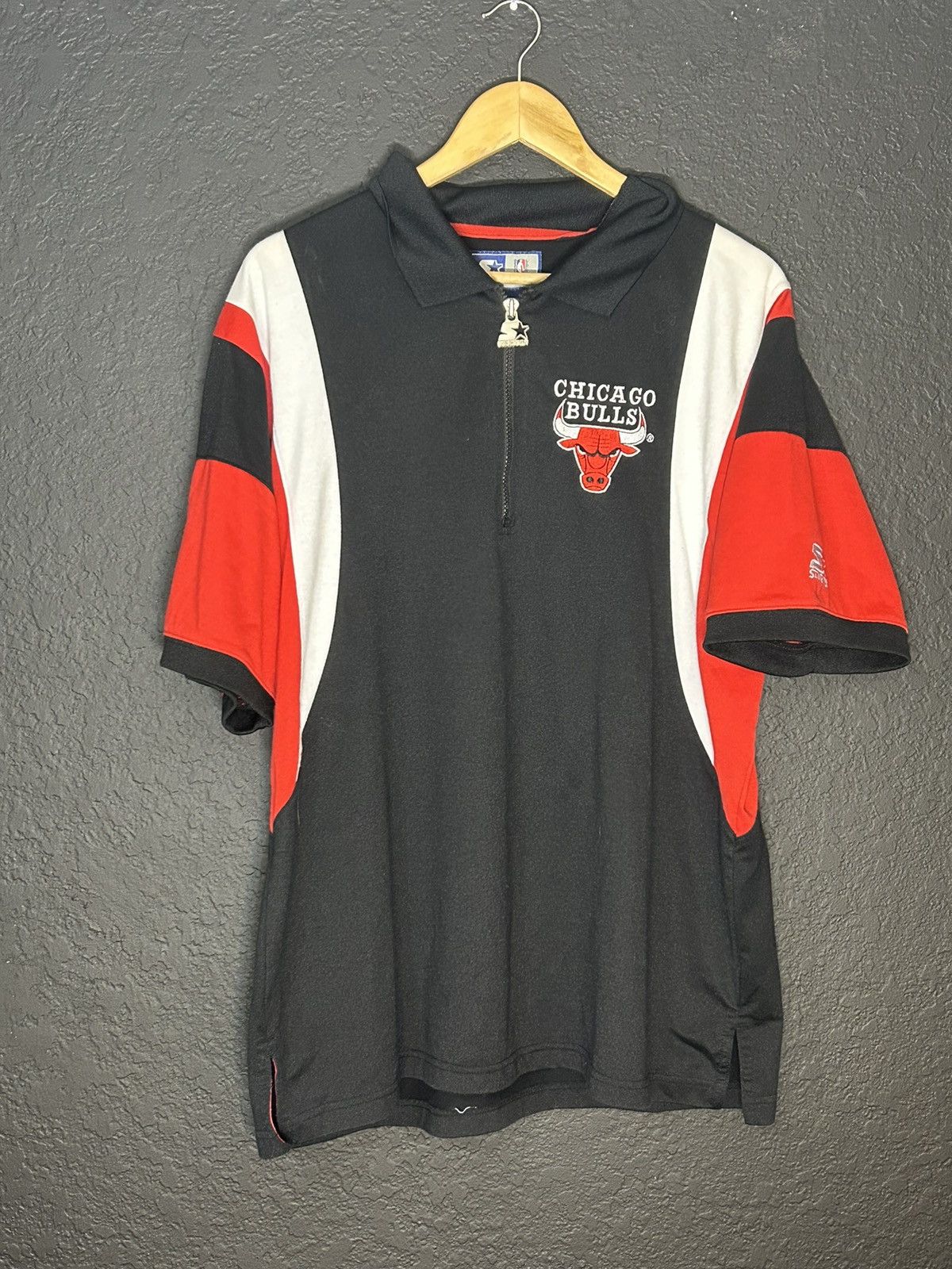 Starter 90s Starters NBA Chicago Bulls Warm Up Shirt Size US L / EU 52-54 / 3 - 1 Thumbnail