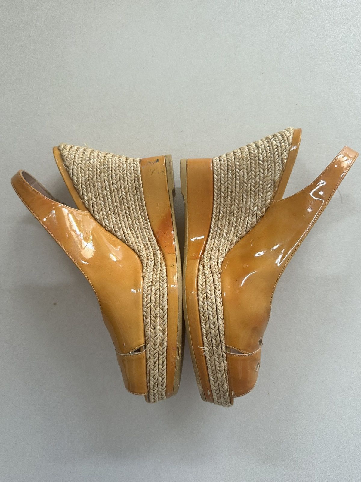 Stuart Weitzman Stuart Weitzman Patent Leather espadrille Sandals sz 9.5 Size US 9.5 / IT 39.5 - 5 Thumbnail