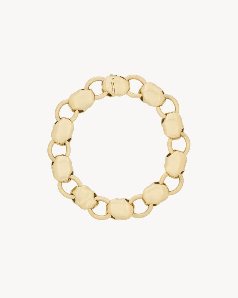 Saint Laurent Paris o1bcso1str0226 Size:L/Shell Chain Necklace in Golden Size ONE SIZE - 2 Thumbnail