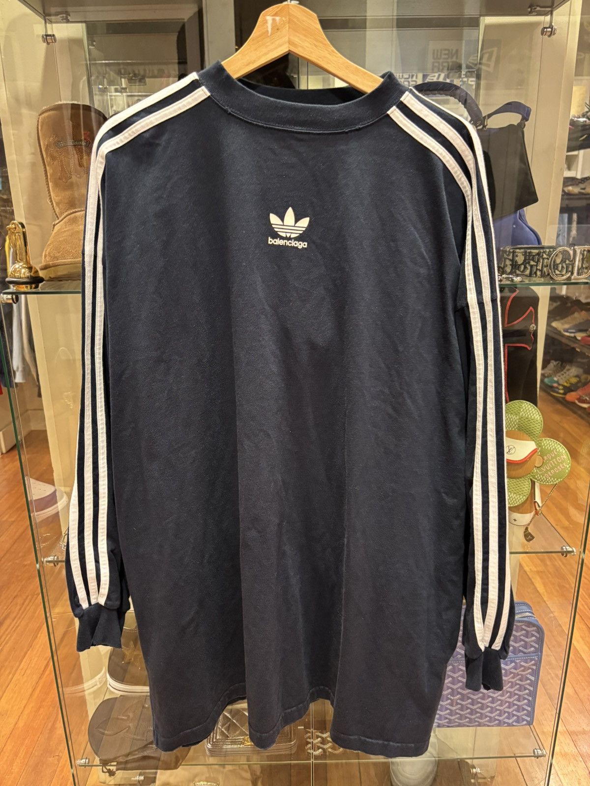 Adidas × Balenciaga Adidas X Balenciaga Three Stripe LS Shirt Size US S / EU 44-46 / 1 - 1 Thumbnail