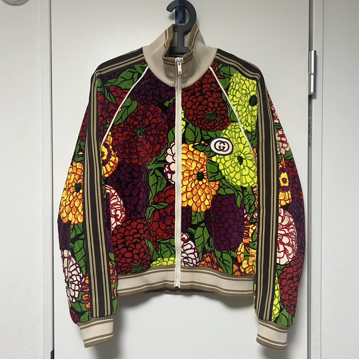 Gucci Gucci X Ken Scott Floral Velvet Track Jacket Size US XS / EU 42 / 0 - 1 Thumbnail