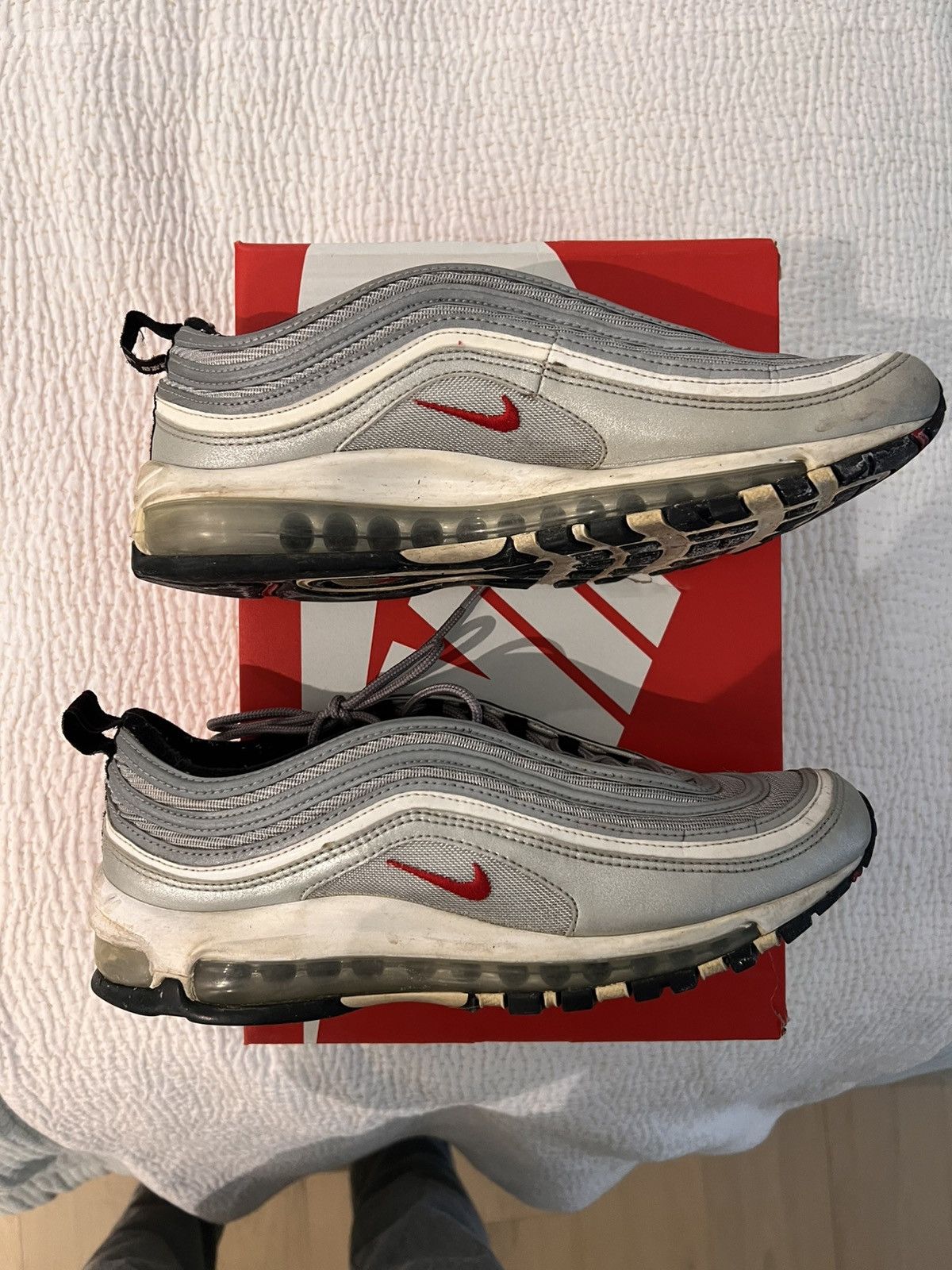 Nike NIKE AIR MAX 97 OG - SILVER BULLET Size US 10 / EU 43 - 3 Thumbnail