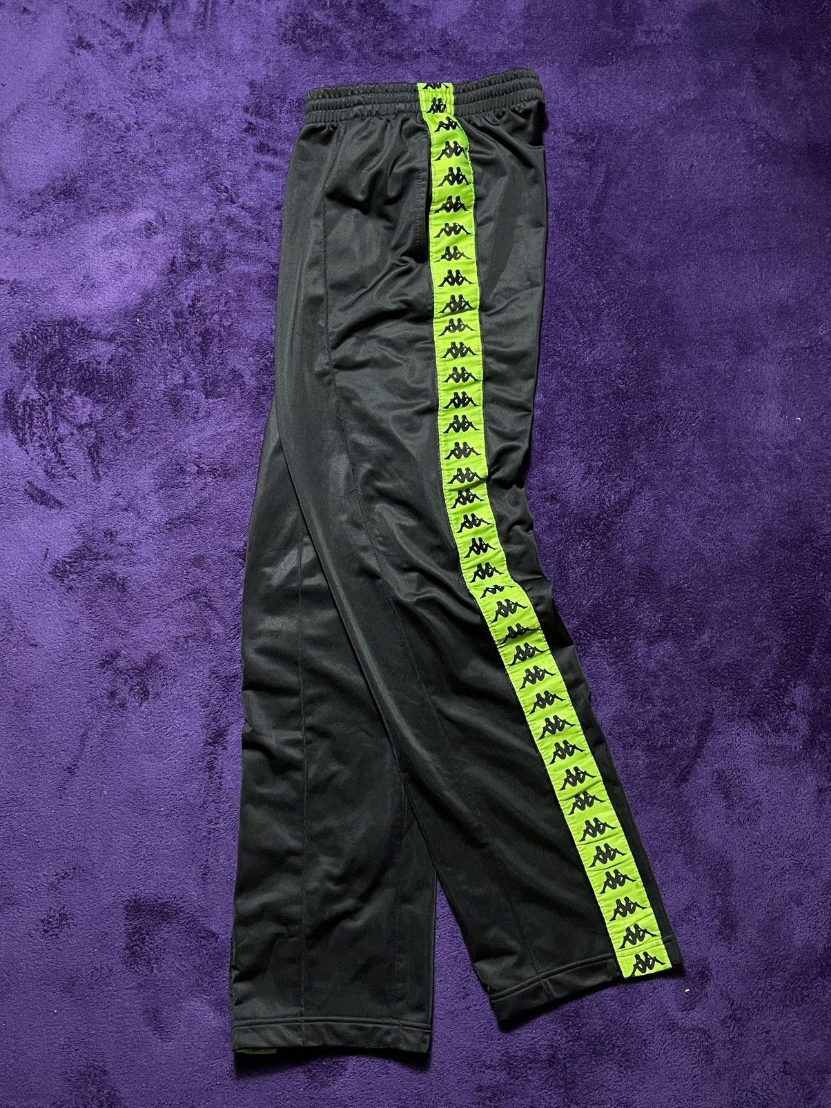 Kappa × Vintage Rare Kappa green lampas sweatpants retro vintage style Size US 32 / EU 48 - 1 Thumbnail