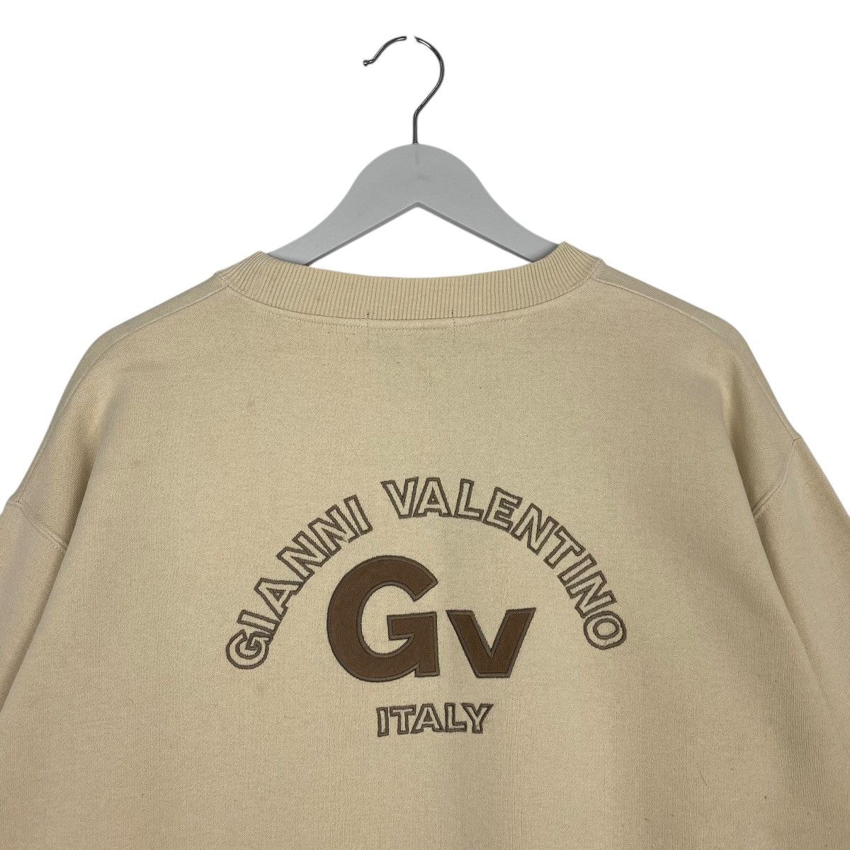 Other Vintage Gianni ValentinoEmbroidered Sweatshirt Beige Size LL Size US L / EU 52-54 / 3 - 6 Thumbnail