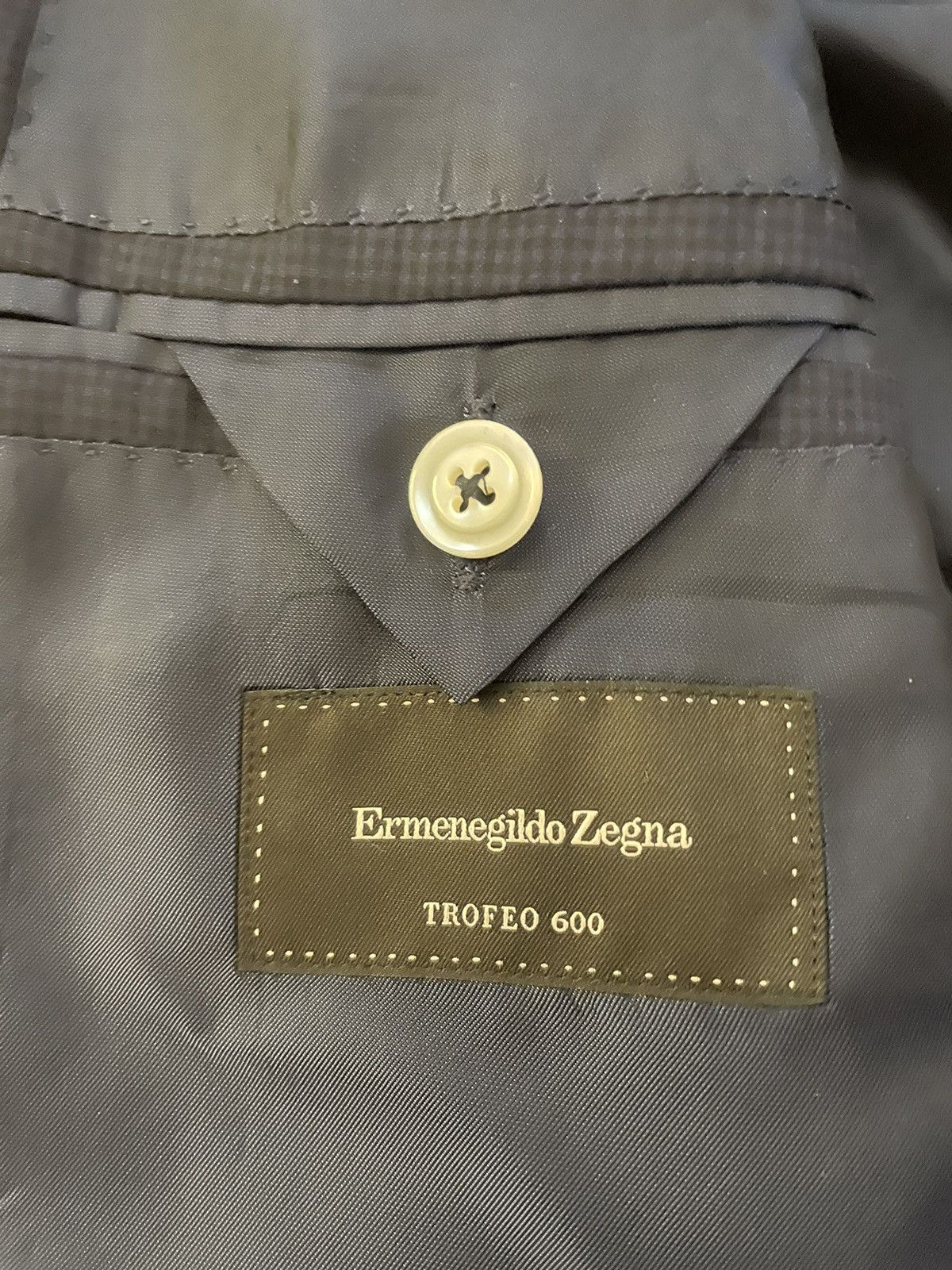 Ermenegildo Zegna Trofeo 600 Micro Check Jacket Size 46L - 14 Thumbnail