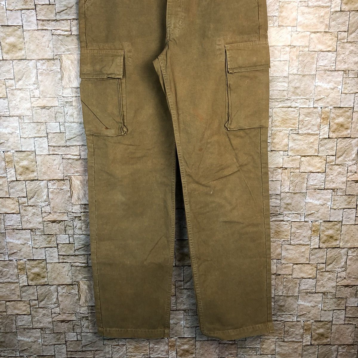 Japanese Brand Dude Drunch Brown Cargo Multipocket Pants #A614 Size US 30 / EU 46 - 3 Thumbnail