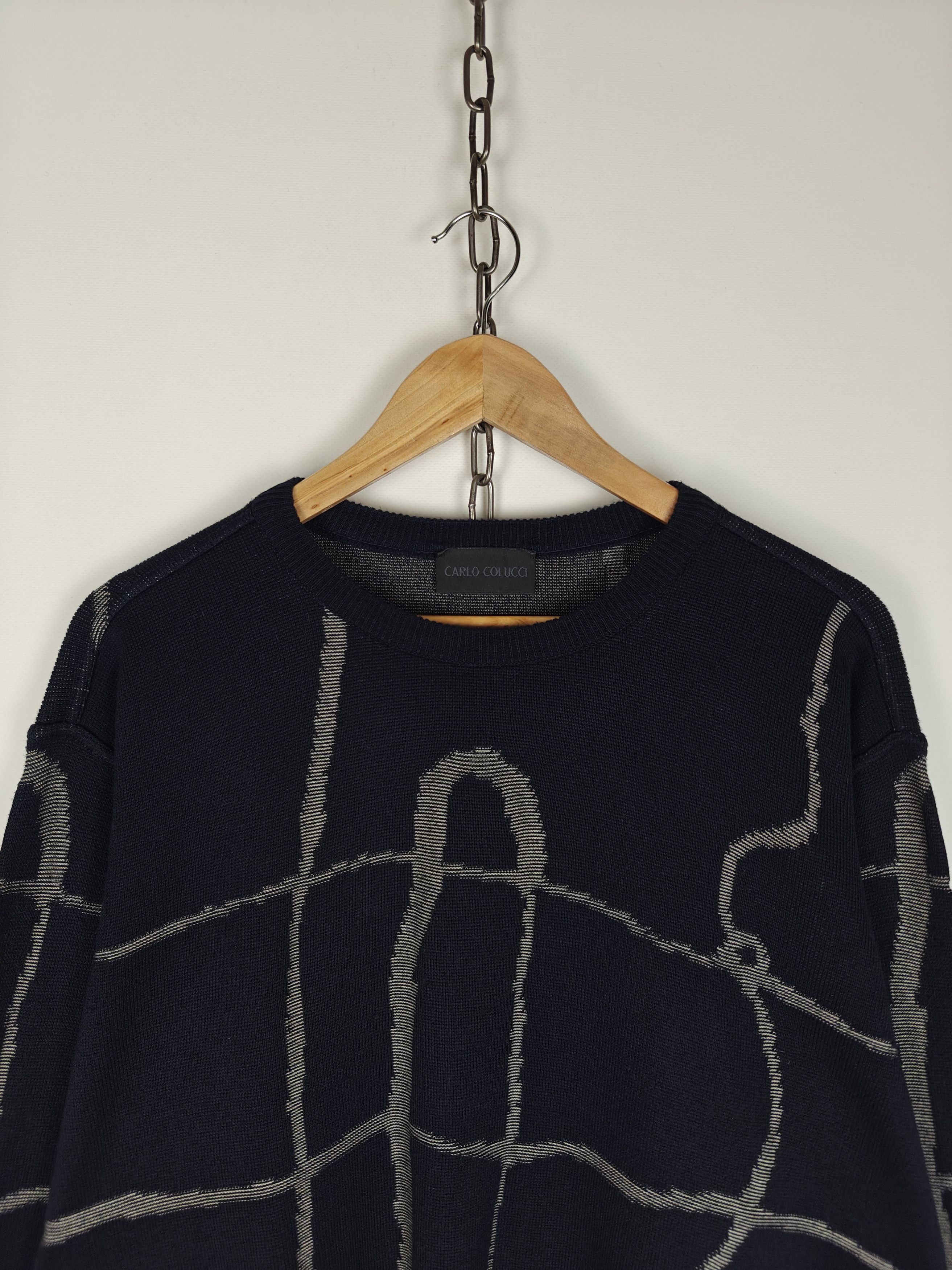 Carlo Colucci Carlo Colucci Sweater Facture Pullover Italy size L (50) Size US L / EU 52-54 / 3 - 2 Thumbnail
