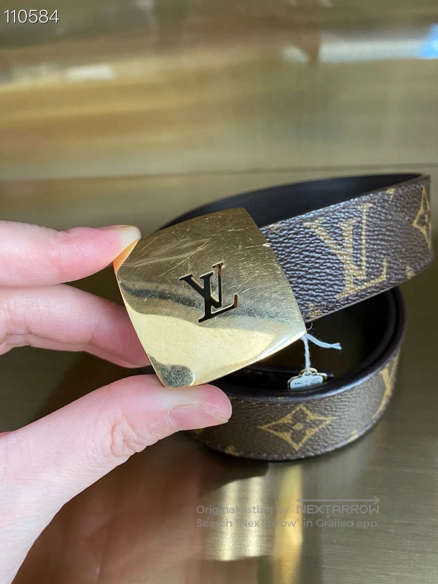 Louis Vuitton Louis Vuitton Monogram Belt. Size ONE SIZE - 3 Thumbnail