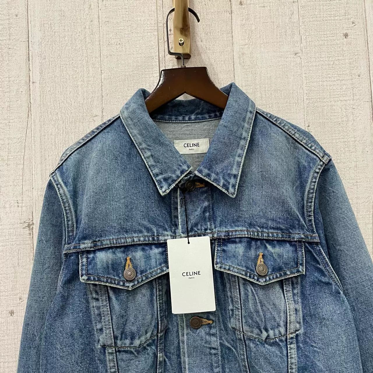Celine CELINE Washed Denim Printed Jacket Size US M / EU 48-50 / 2 - 3 Thumbnail