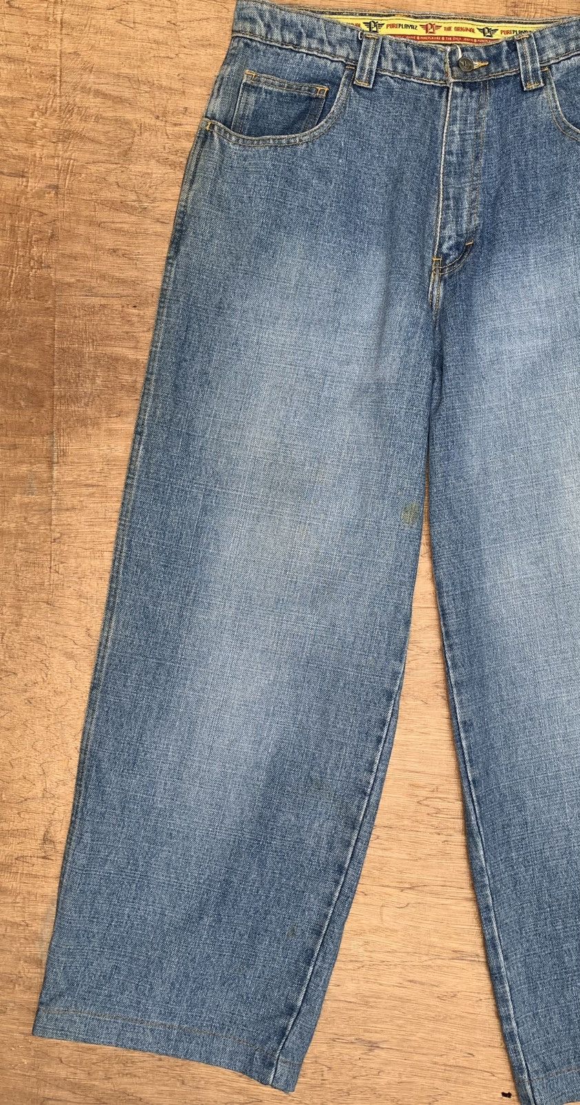 Japanese Brand Vtg PUREPLAYAZ Jeans Baggy Carpenter Like Jnco Hip Hop Pant Size US 31 - 10 Thumbnail