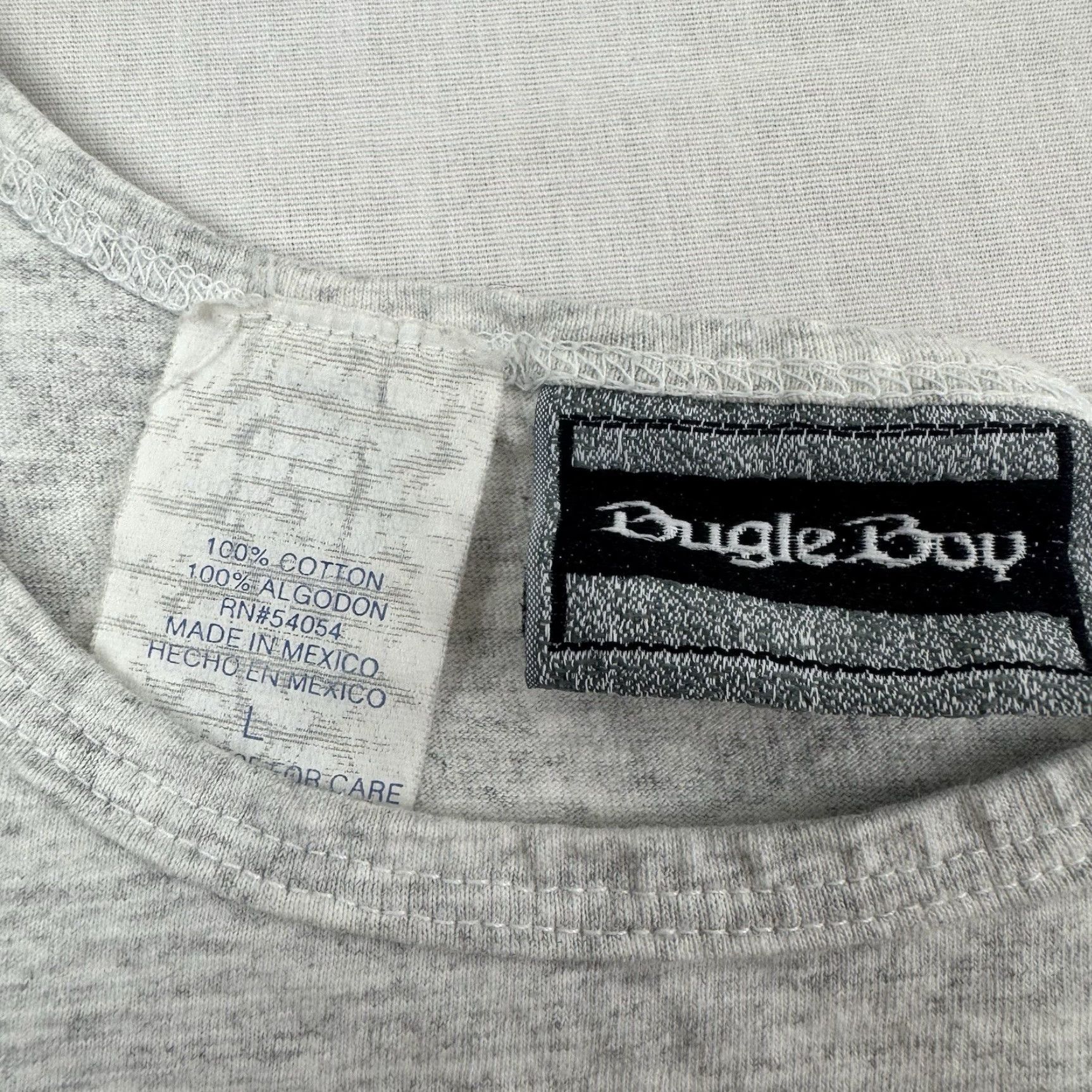 Bugle Boy VINTAGE Bugle Boy Tank Top Men Large Gray Sleeveless T-Shirt 90s Hipster Grunge Size US L / EU 52-54 / 3 - 6 Thumbnail