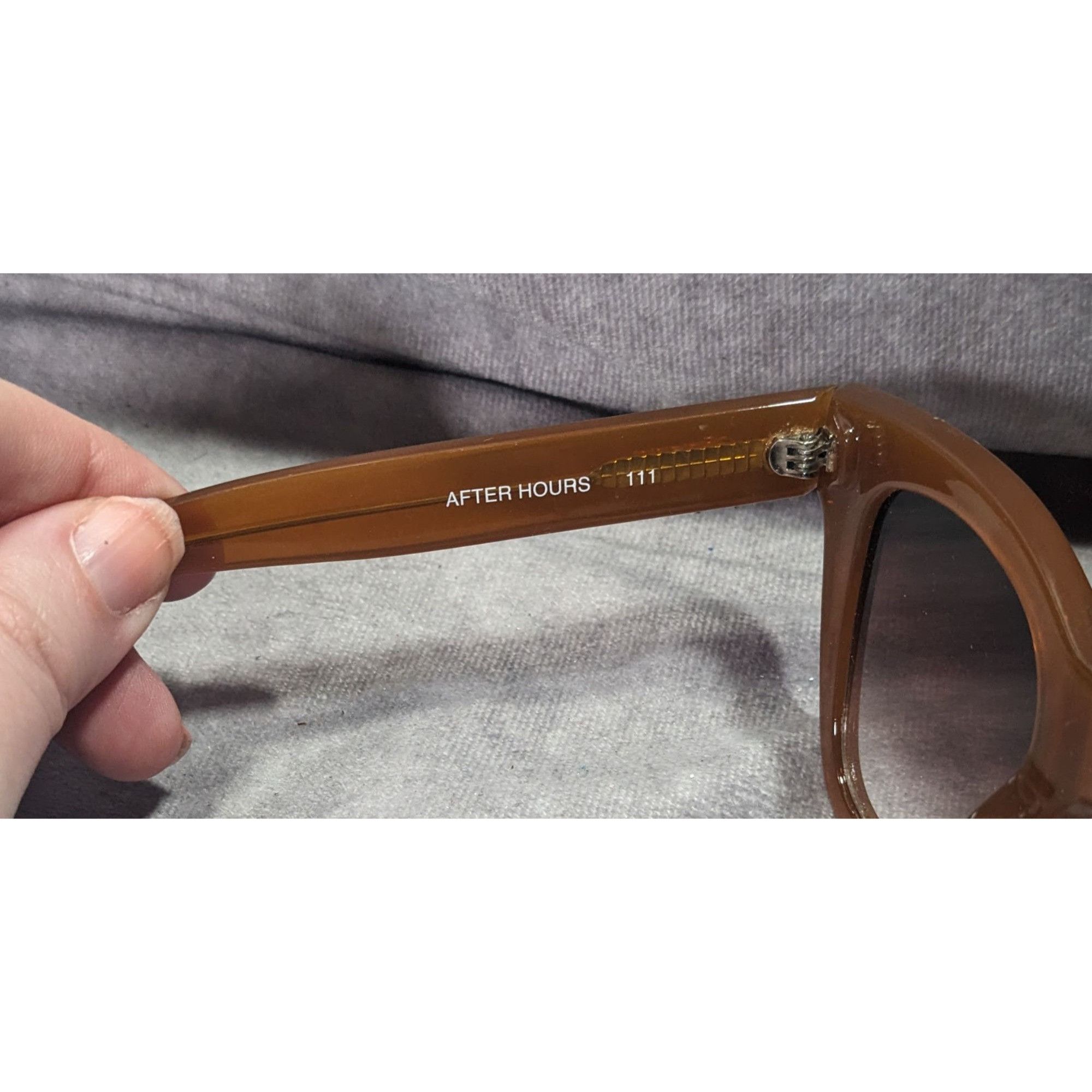 Quay Quay Australia After Hours Chunky Retro Caramel Frame Sungla Size ONE SIZE - 7 Thumbnail