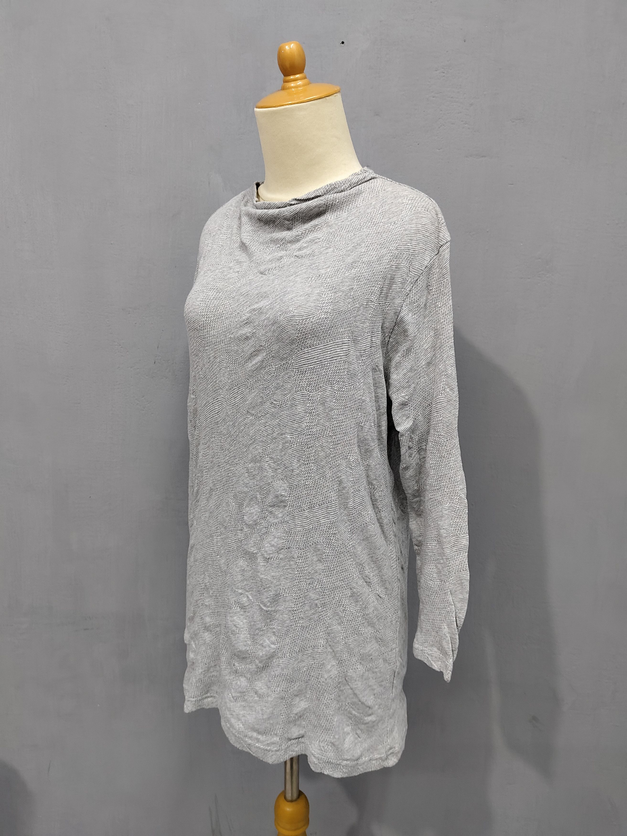 Issey Miyake 🇯🇵Plantantion by Issey Textured Jacquard Art Knit Top Size M / US 6-8 / IT 42-44 - 3 Thumbnail