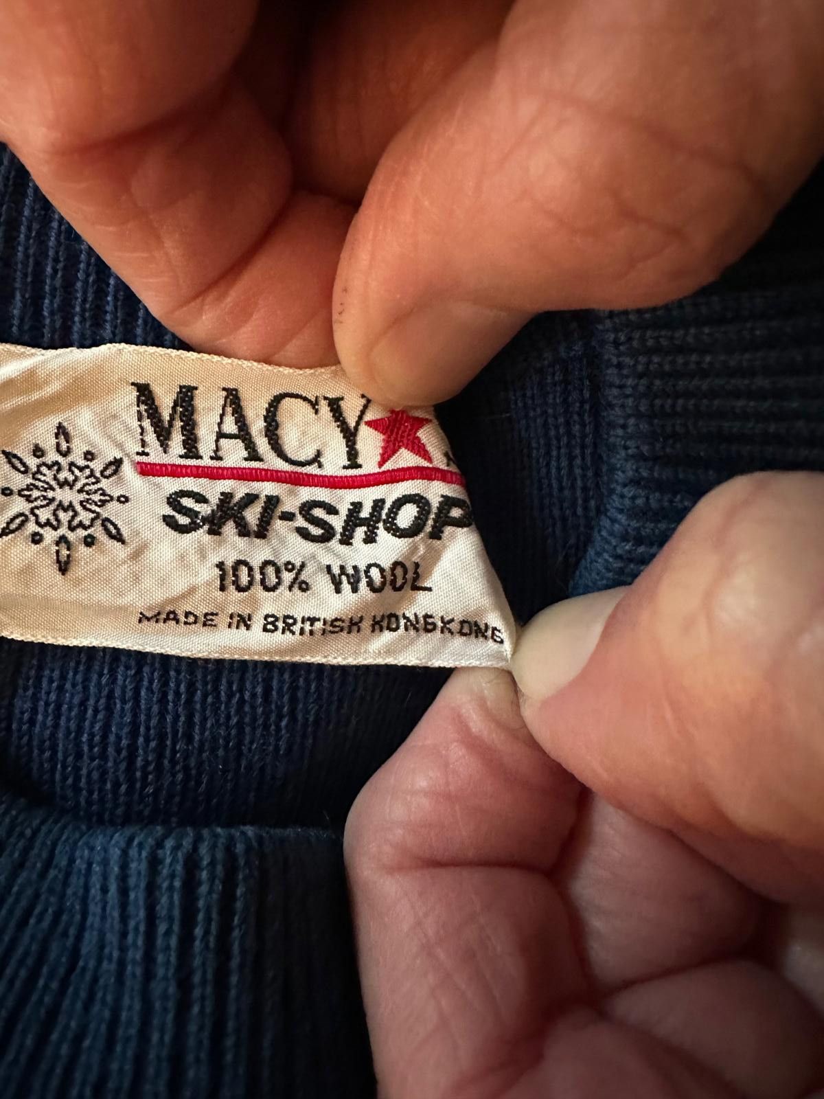Macys Vintage Macy’s Ski Shop Wool Sweater 1970s USA S Size US S / EU 44-46 / 1 - 3 Thumbnail