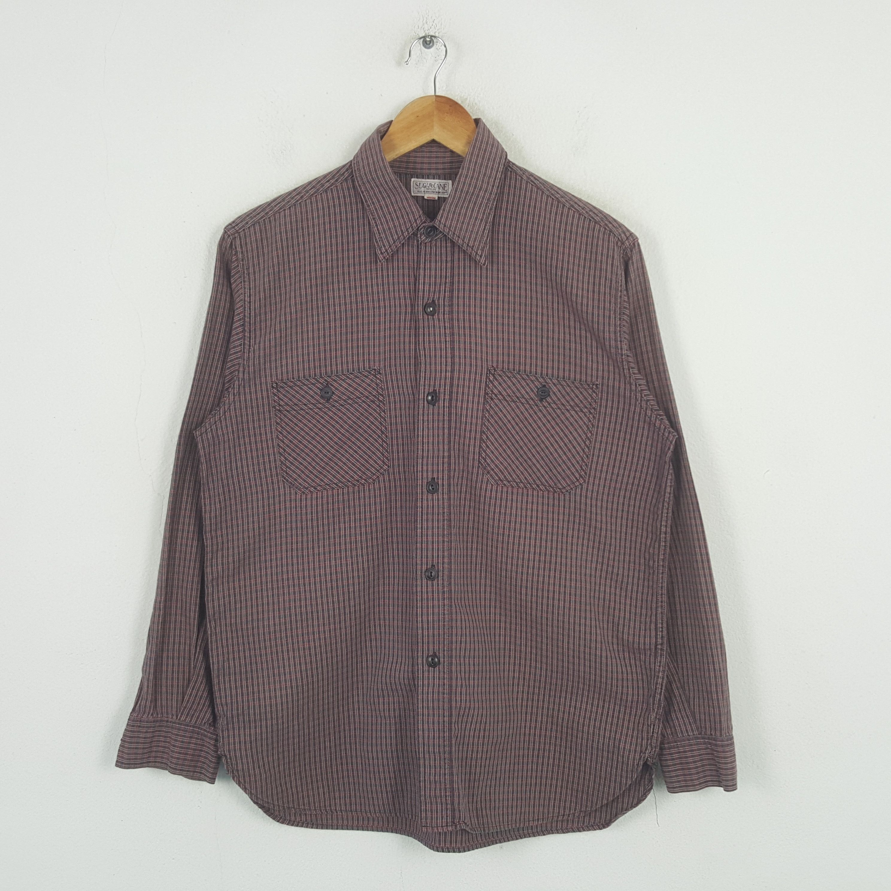 Vintage Sugar Cane American Work Shirt Button Up RR16