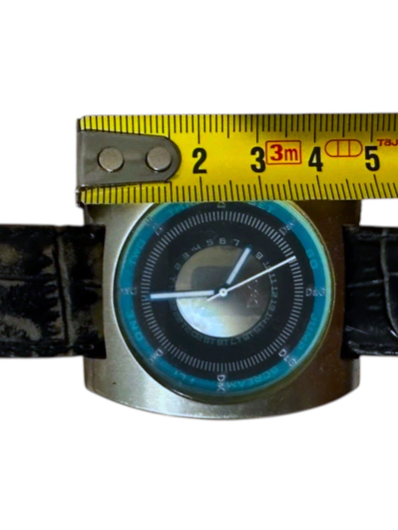 Dolce & Gabbana Dolce & Gabbana D&G Turquoise Dial Stainless Big Steel Watch Size ONE SIZE - 9 Thumbnail